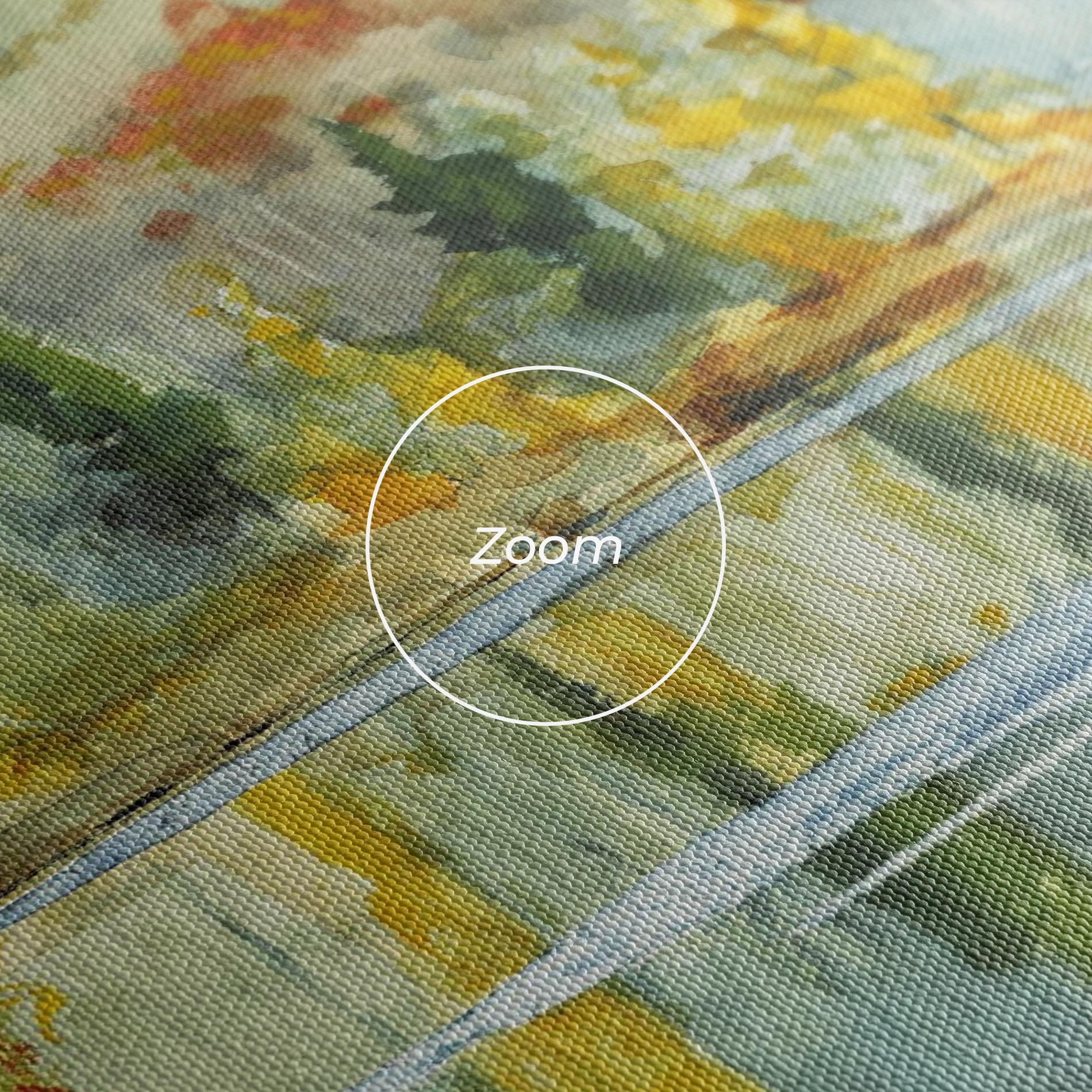 Tablou Canvas Trees Painting Lake mockup 3