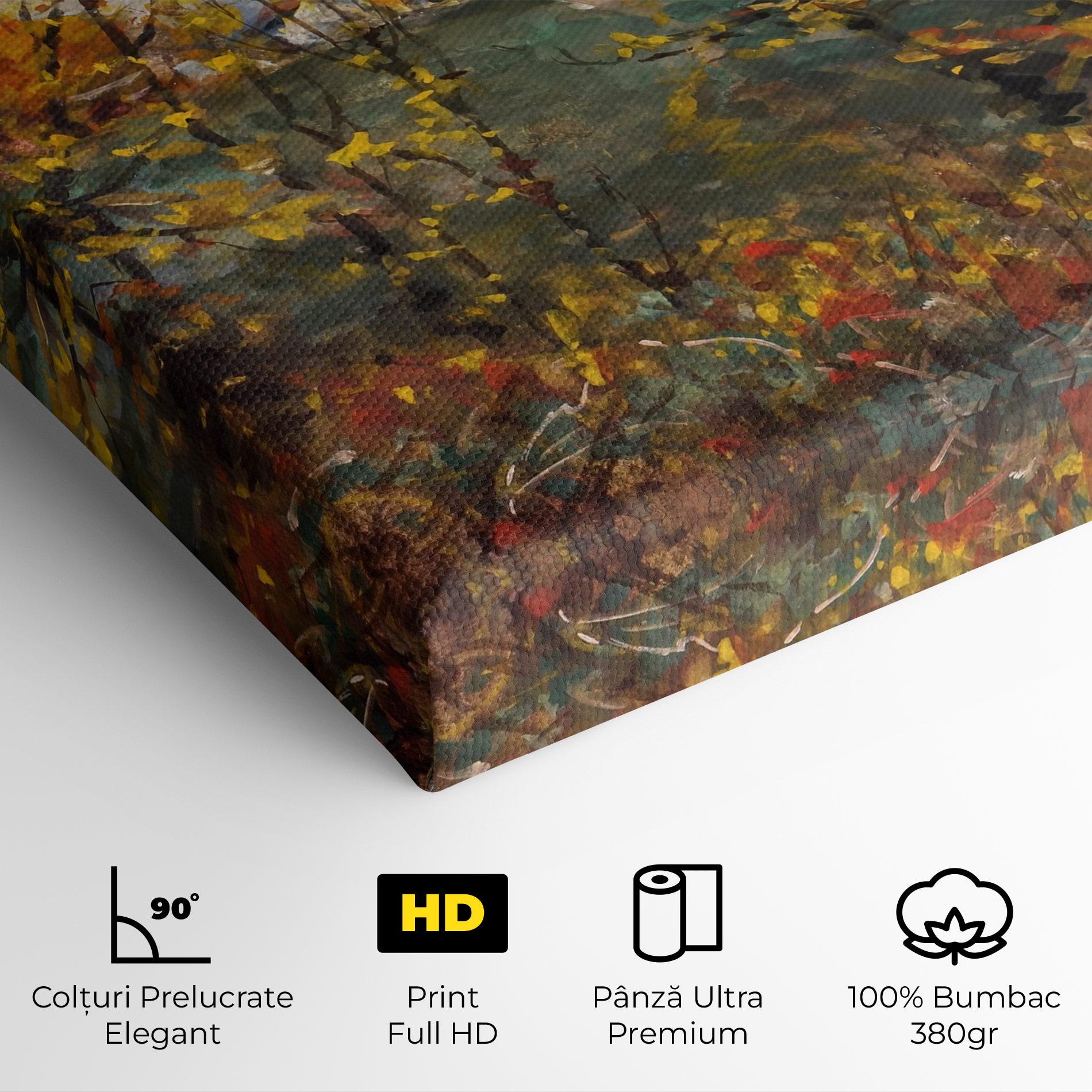 Tablou Canvas Autumn Painting Tree mockup 4