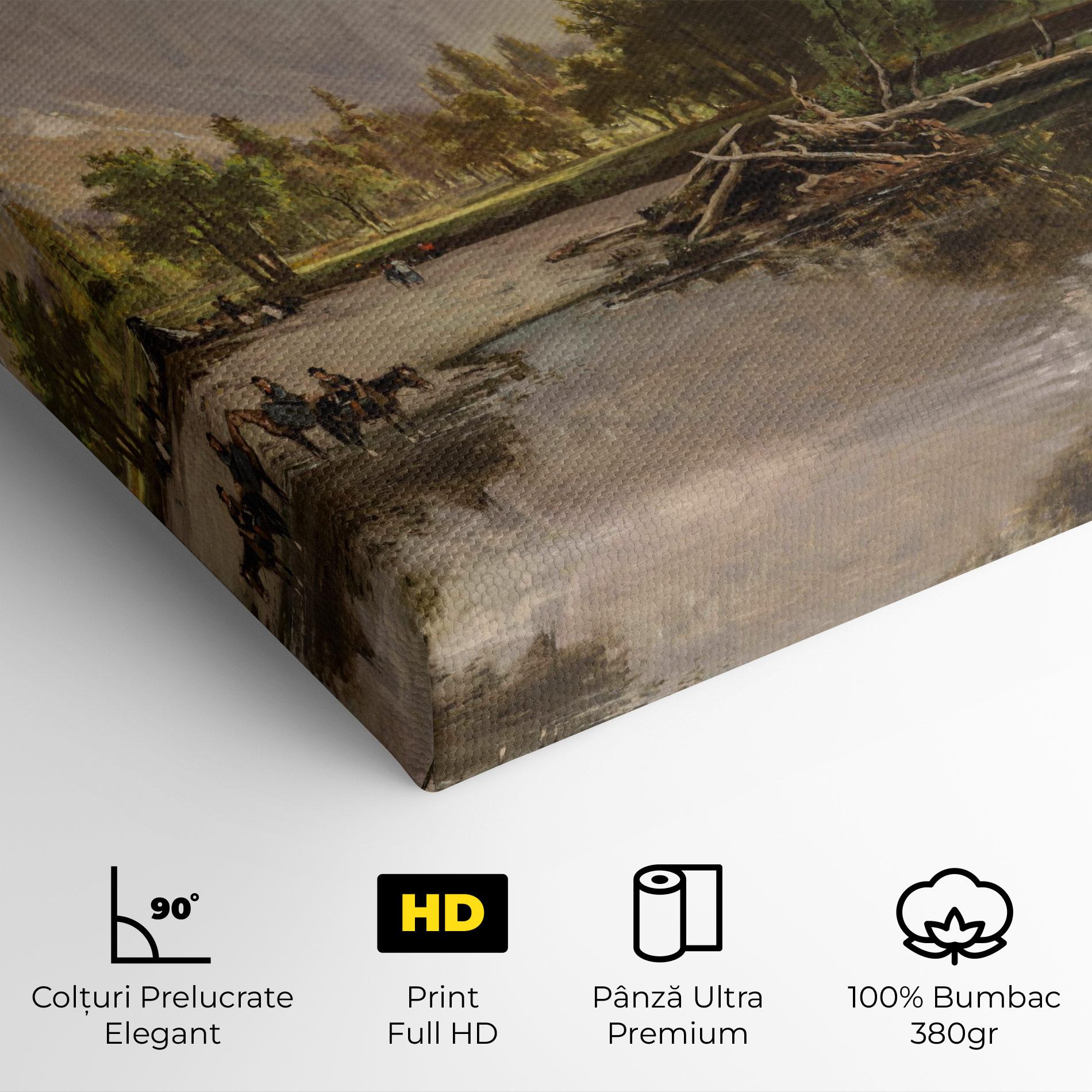 Tablou Canvas Small Lake Forest mockup 4
