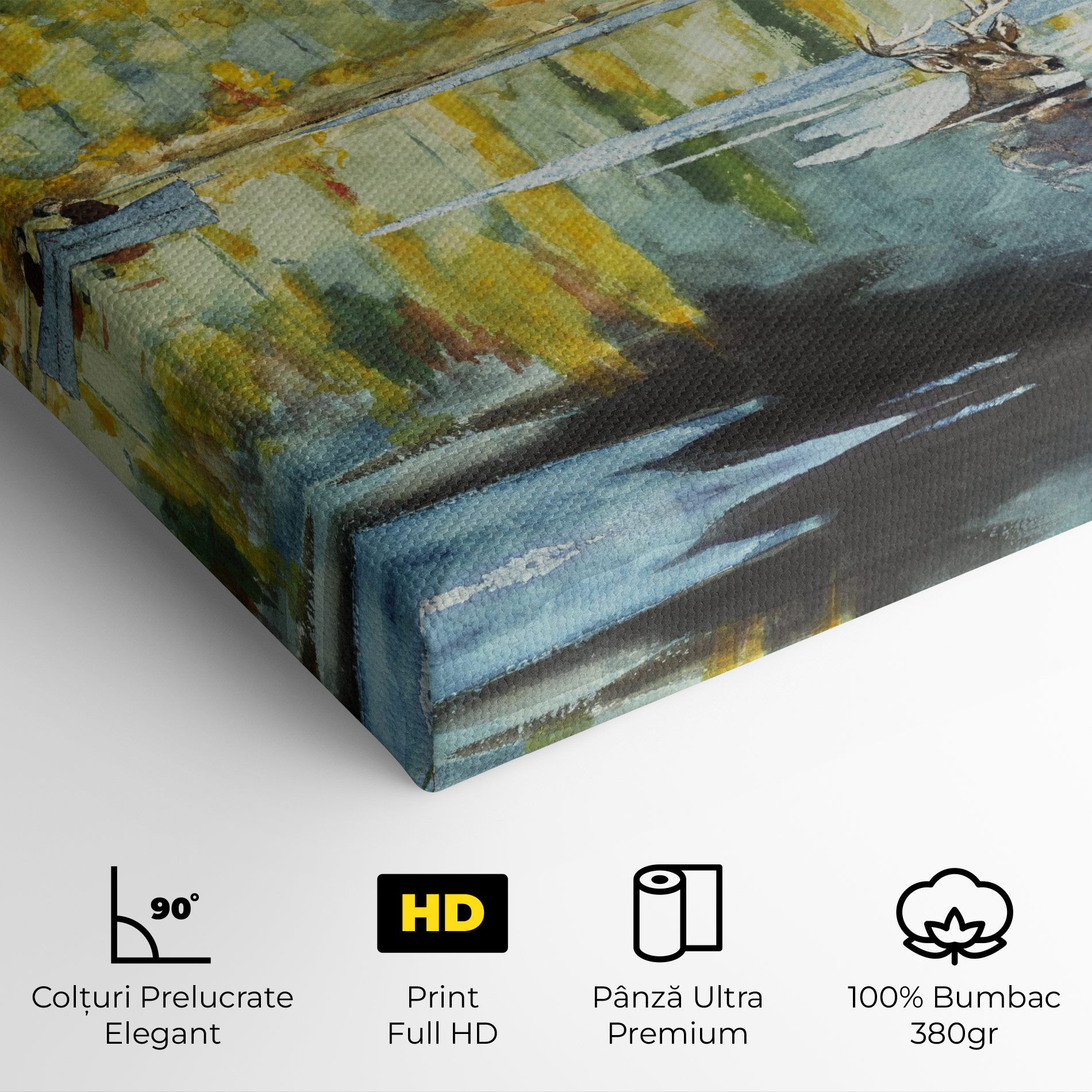 Trees Painting Lake mockup 4