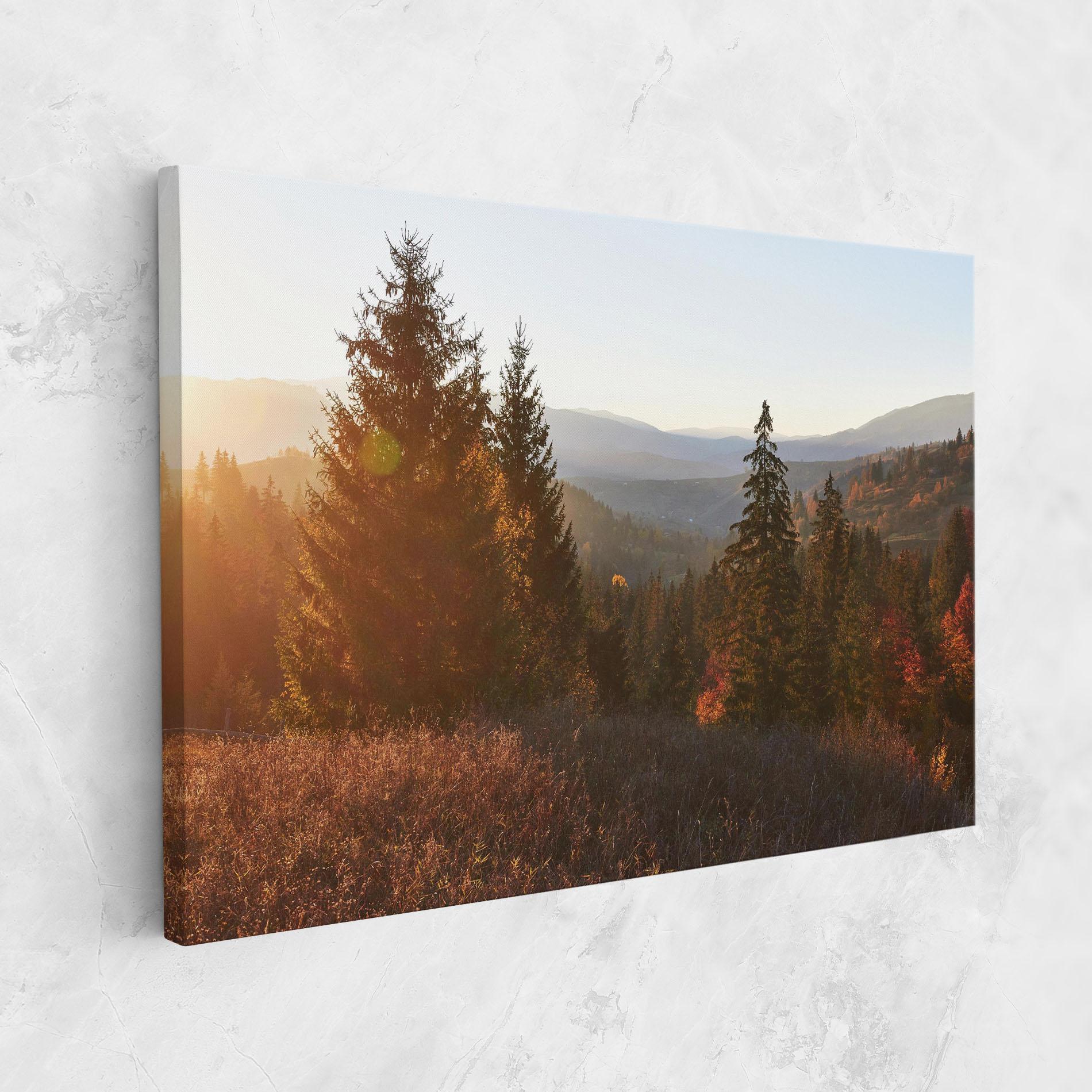 Tablou Canvas Autumn Morning mockup 1