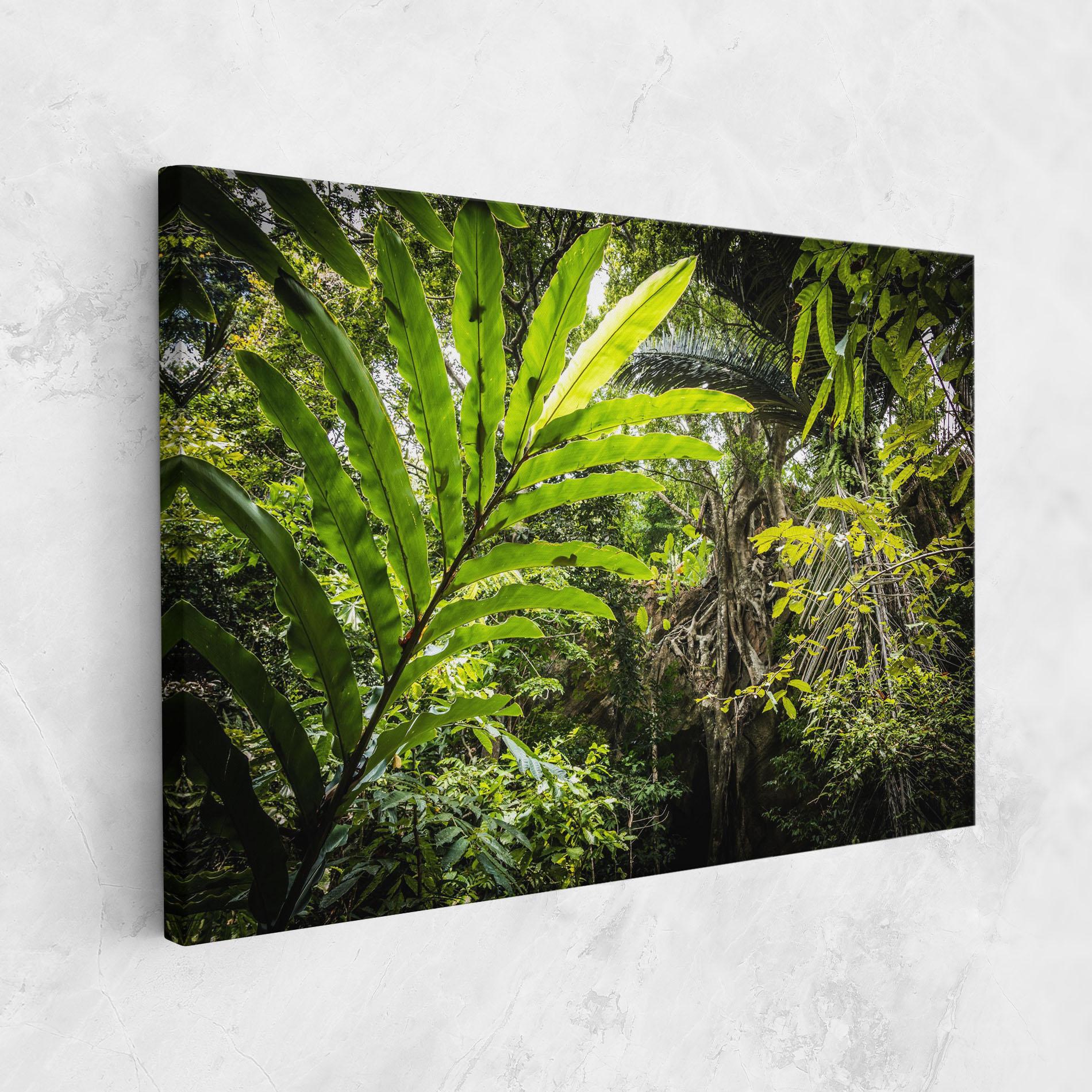 Tablou Canvas Big Leaf Forest mockup 1
