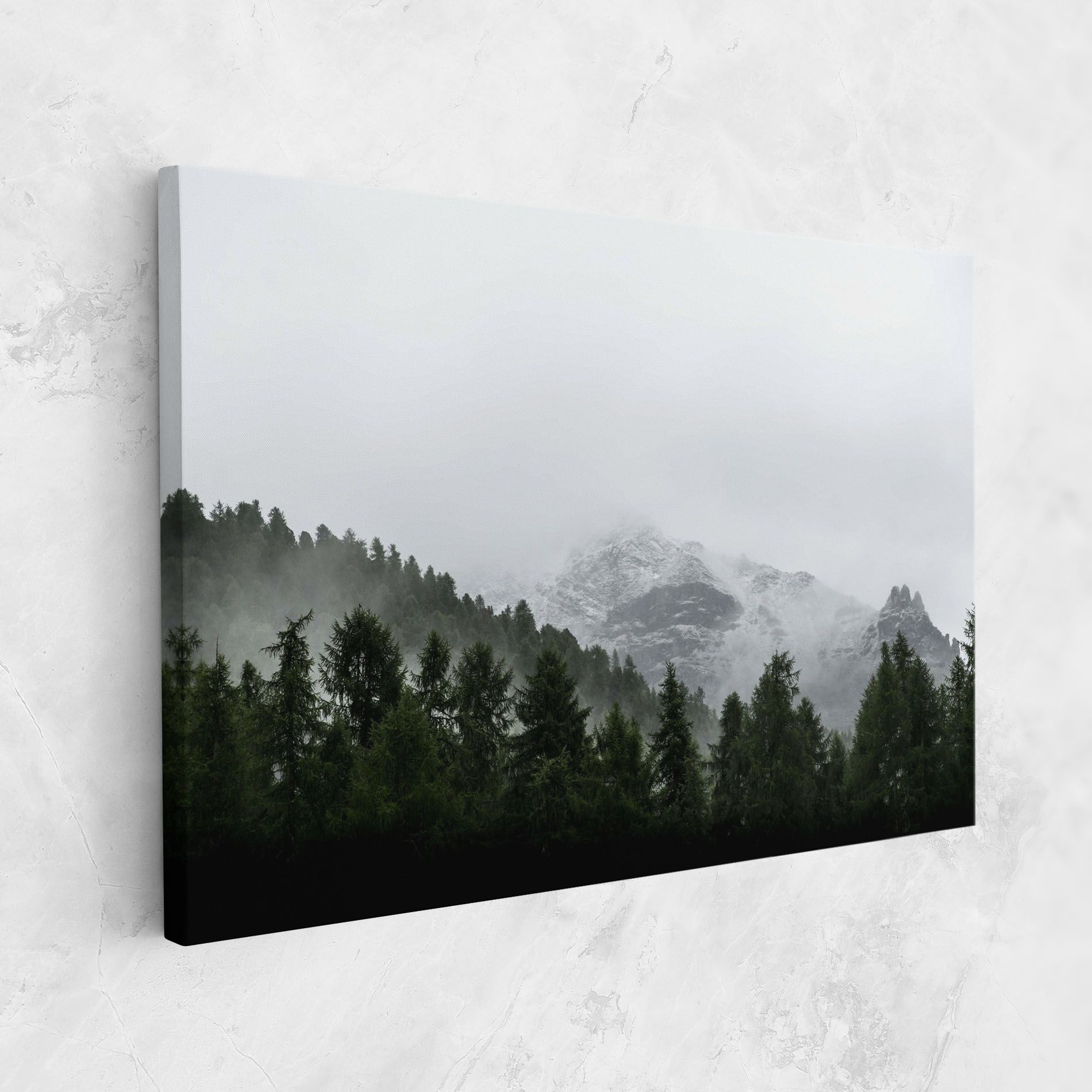 Foggy Mountain Forest mockup 1