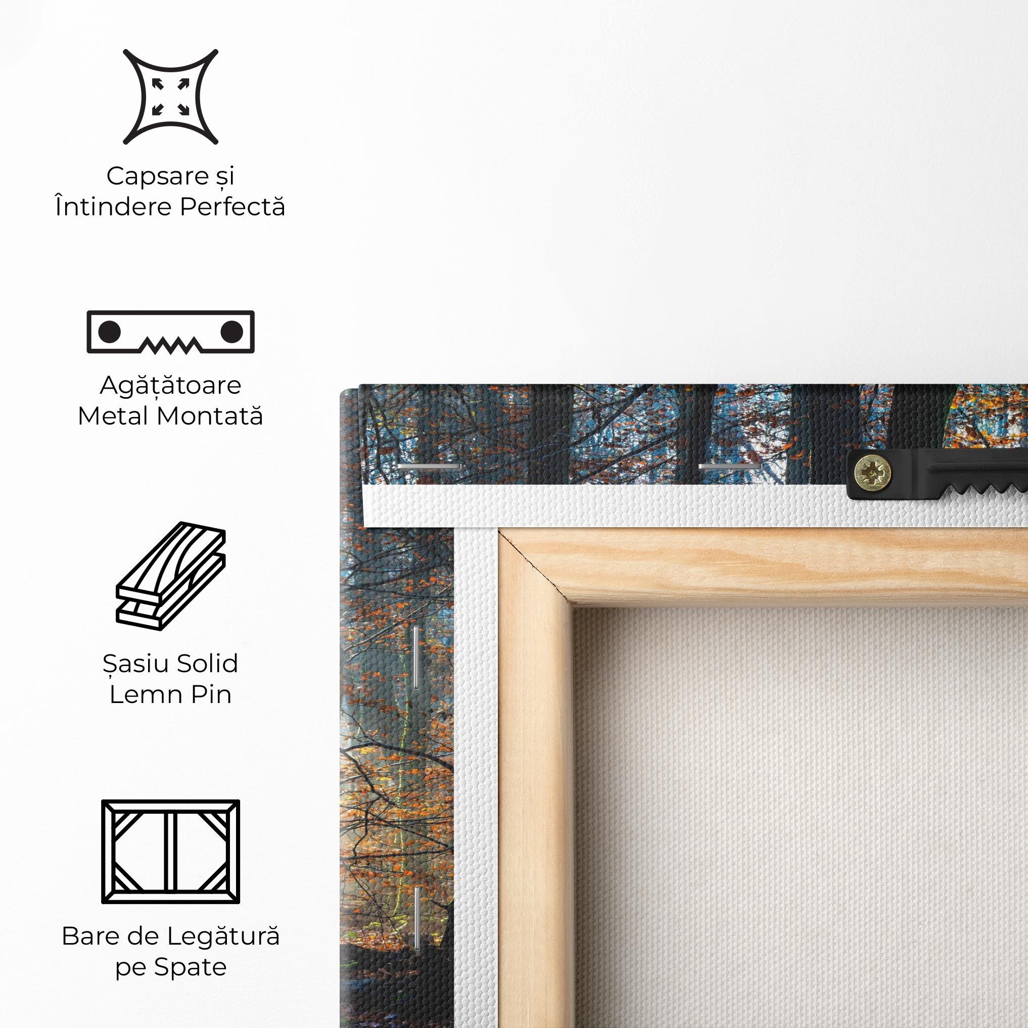 Tablou Canvas Forest Autumn Day mockup 5