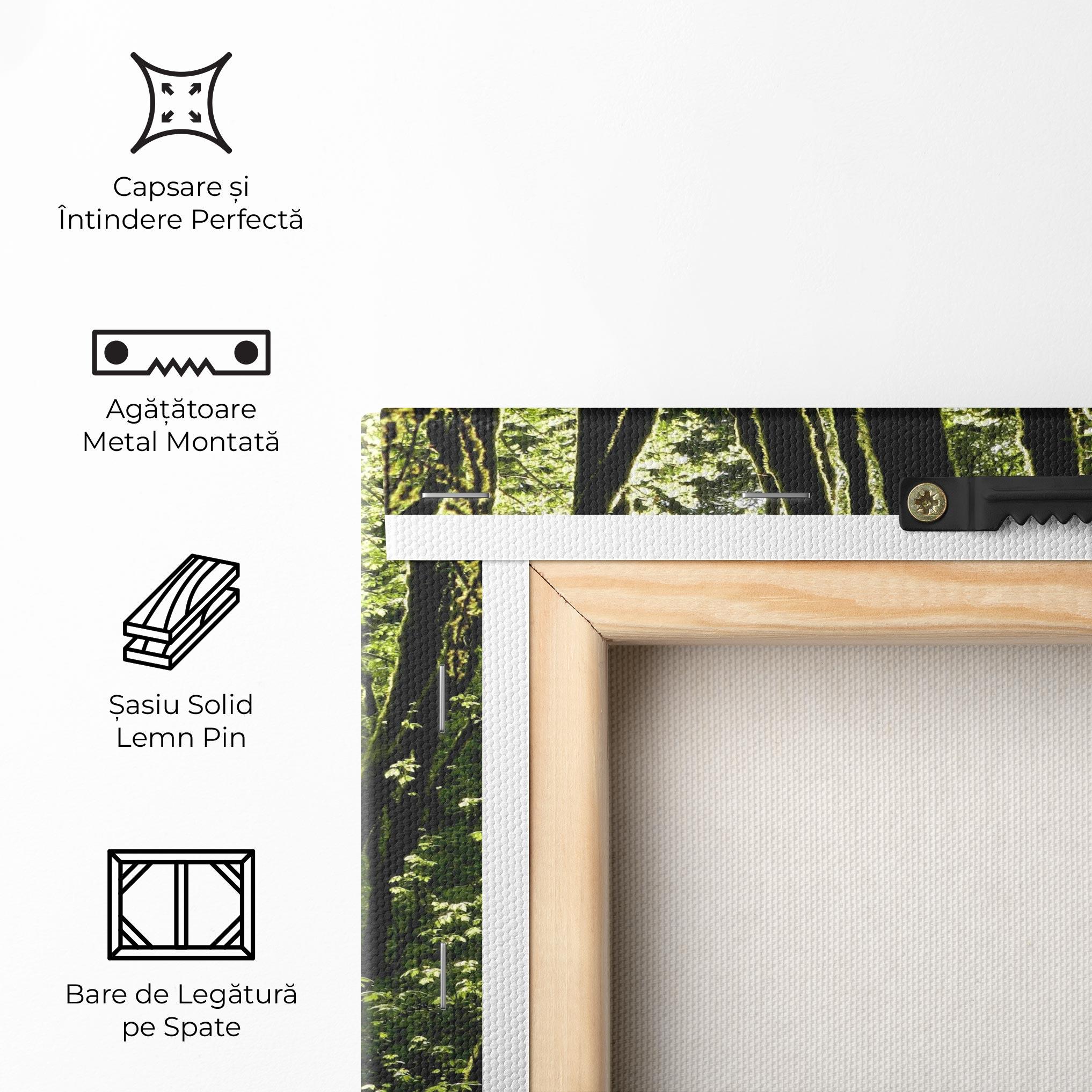 Tablou Canvas Forest Black Trees mockup 5