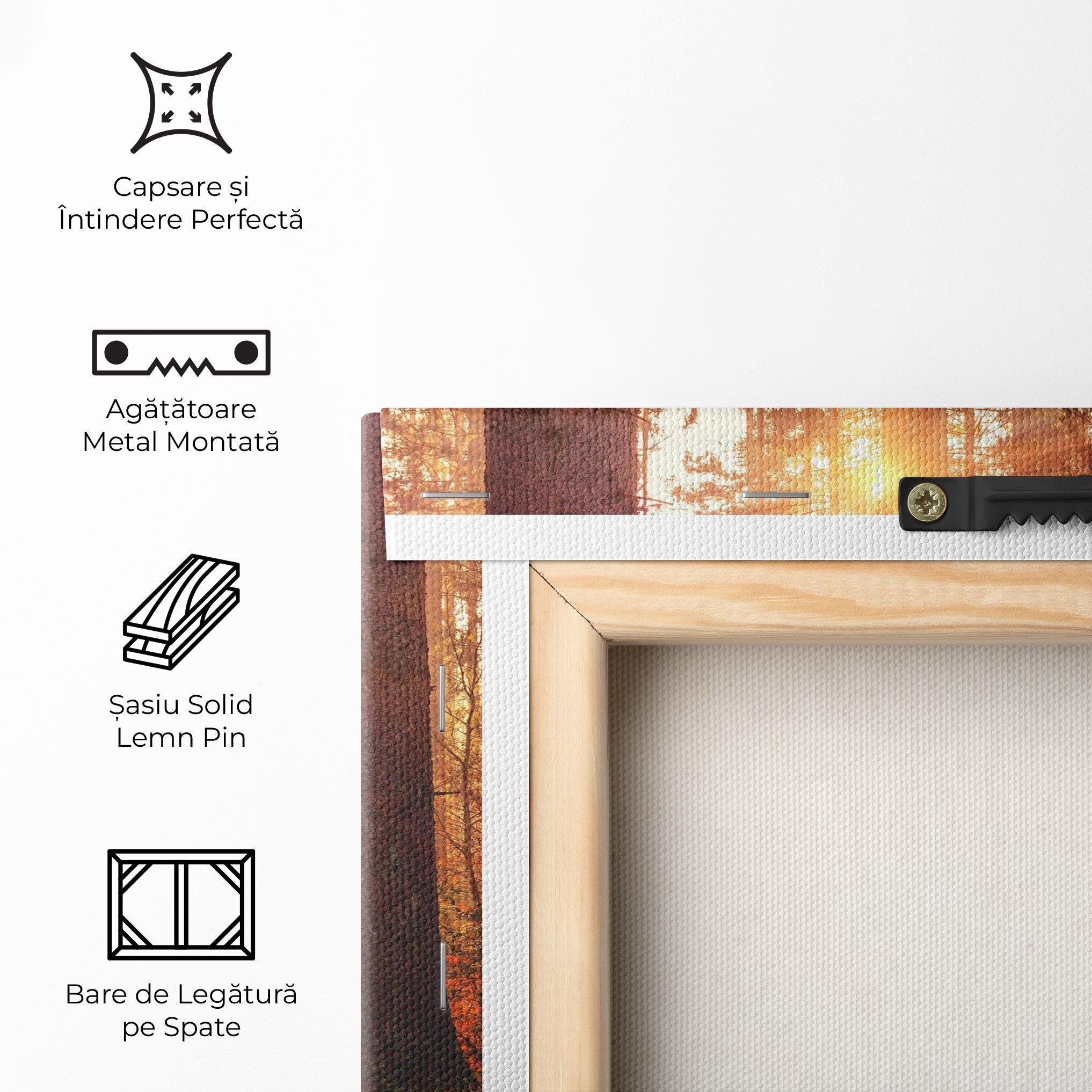 Tablou Canvas Orange Light Forest mockup 5