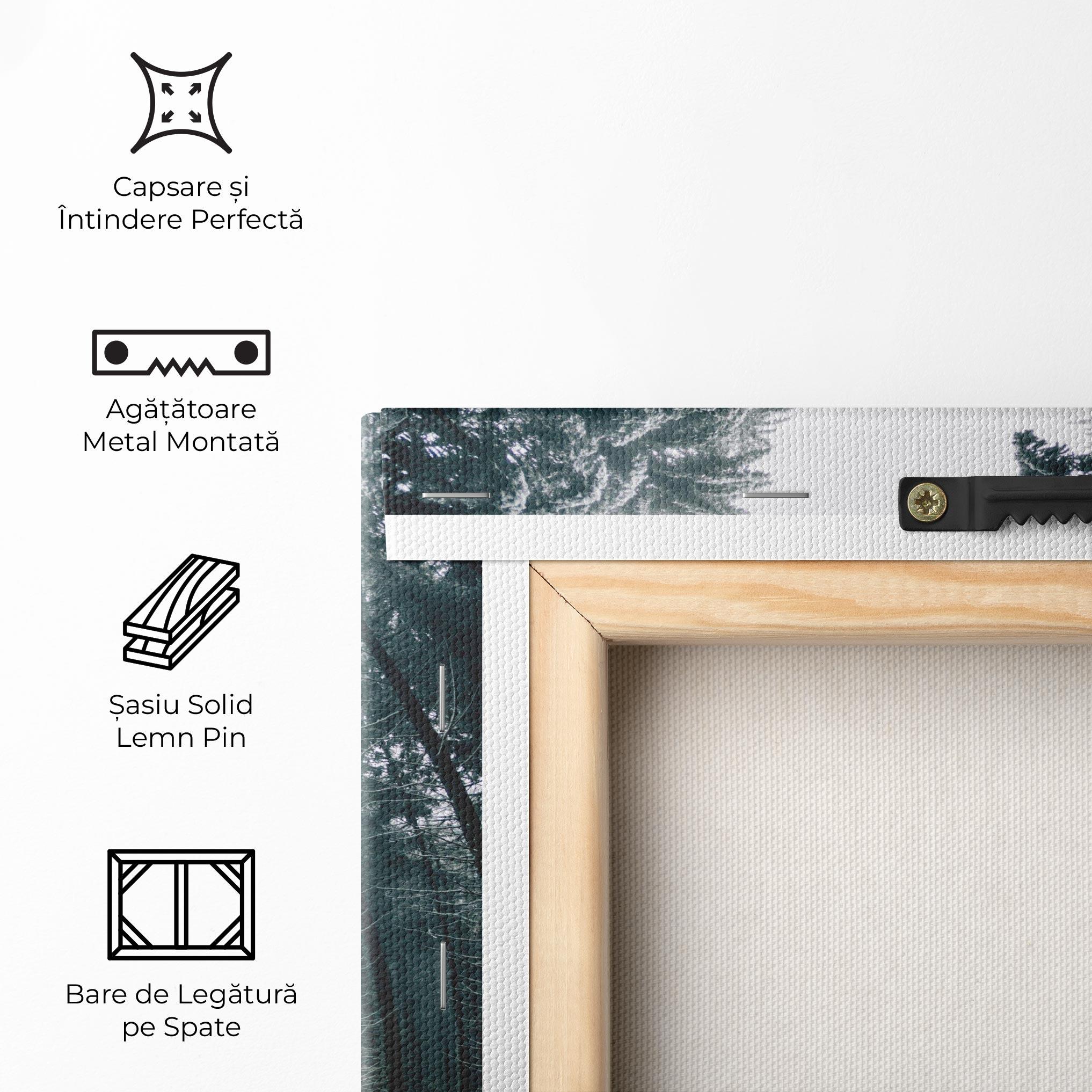 Tablou Canvas Snow Road Dorest mockup 5