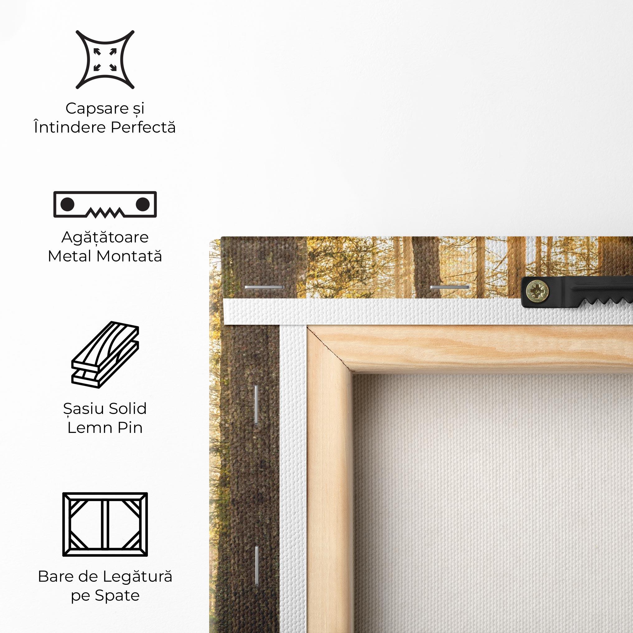 Tablou Canvas Sunrise Forest mockup 5
