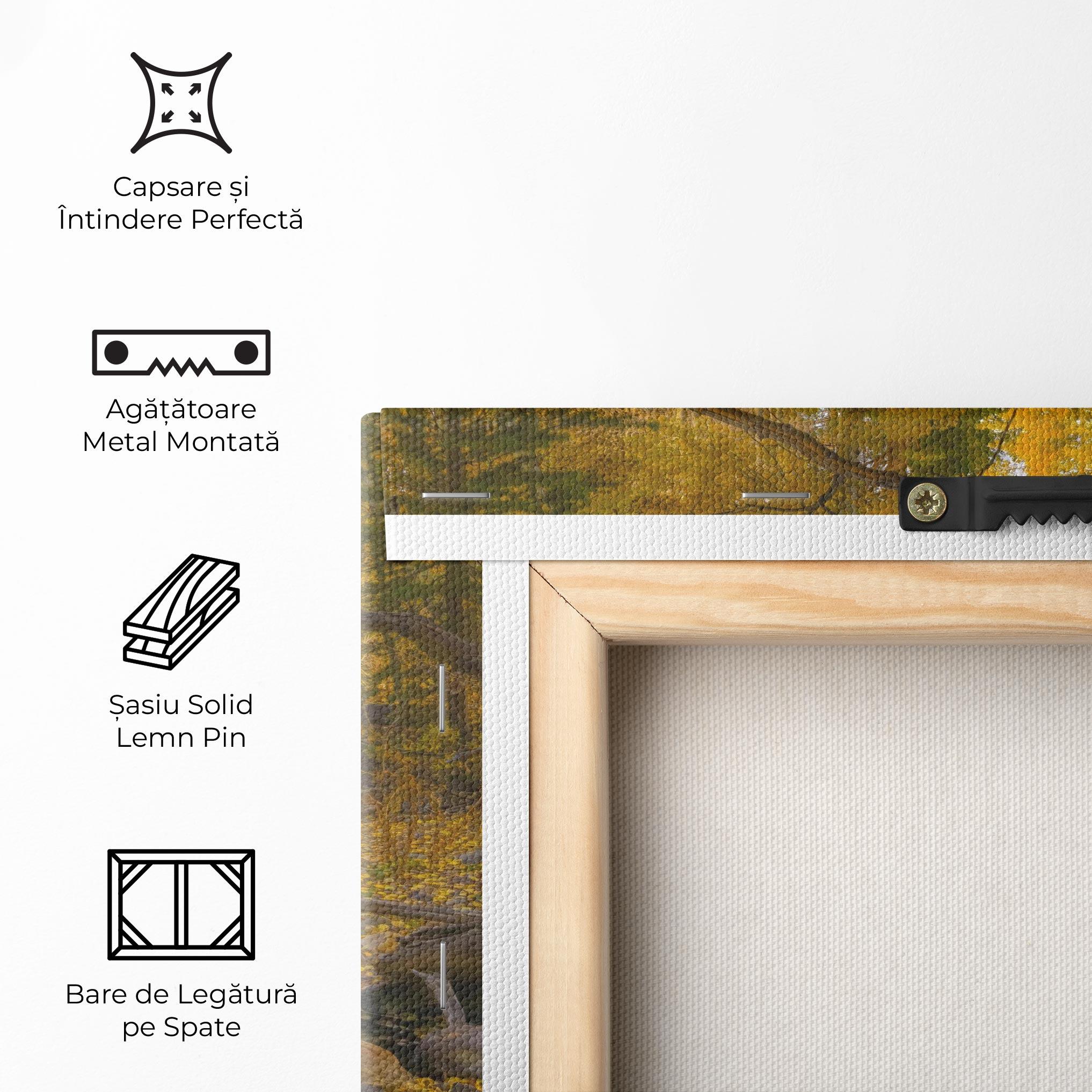 Tablou Canvas Yellow View Forest mockup 5