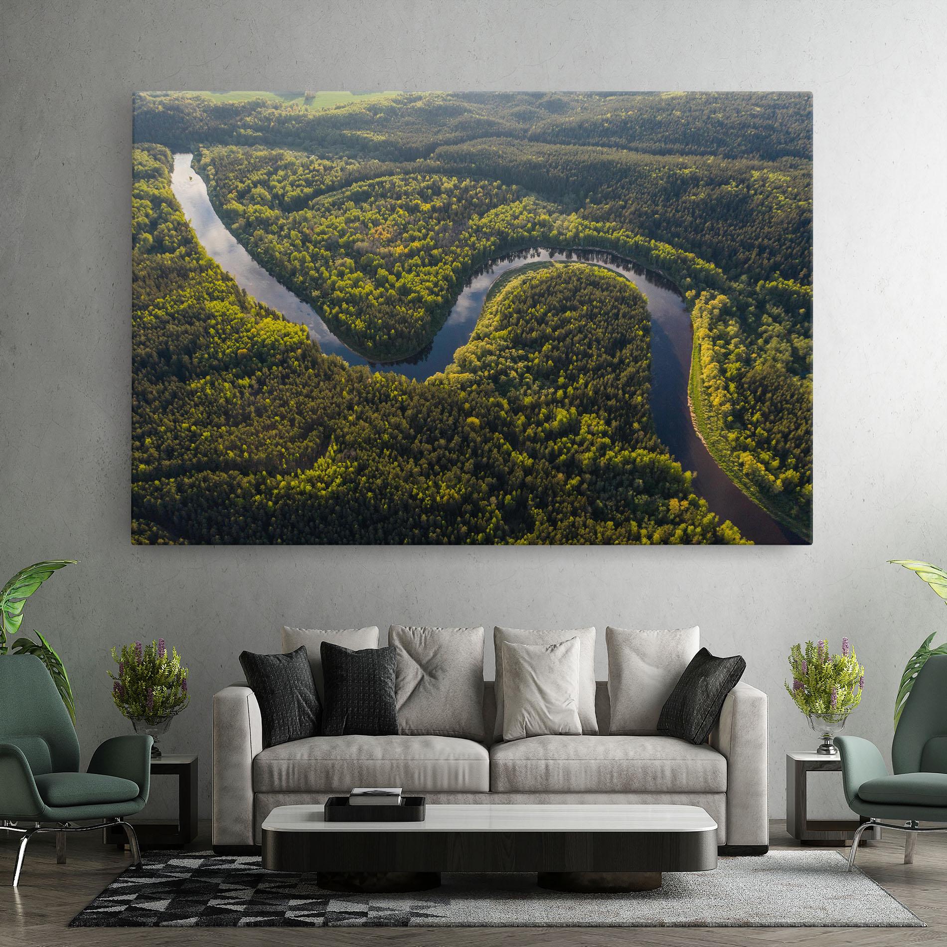 Tablou Canvas Amazing River View mockup 7