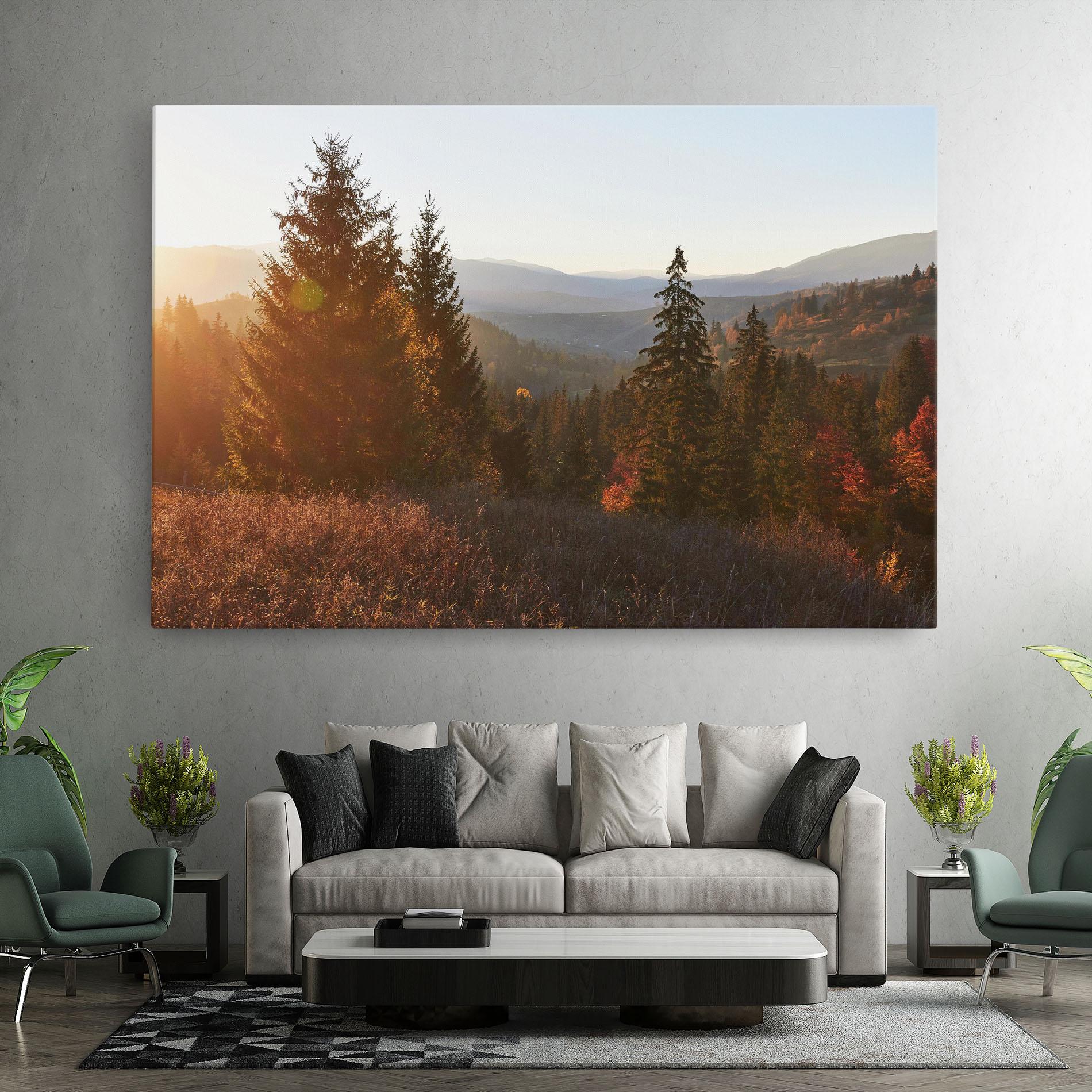 Tablou Canvas Autumn Morning mockup 7