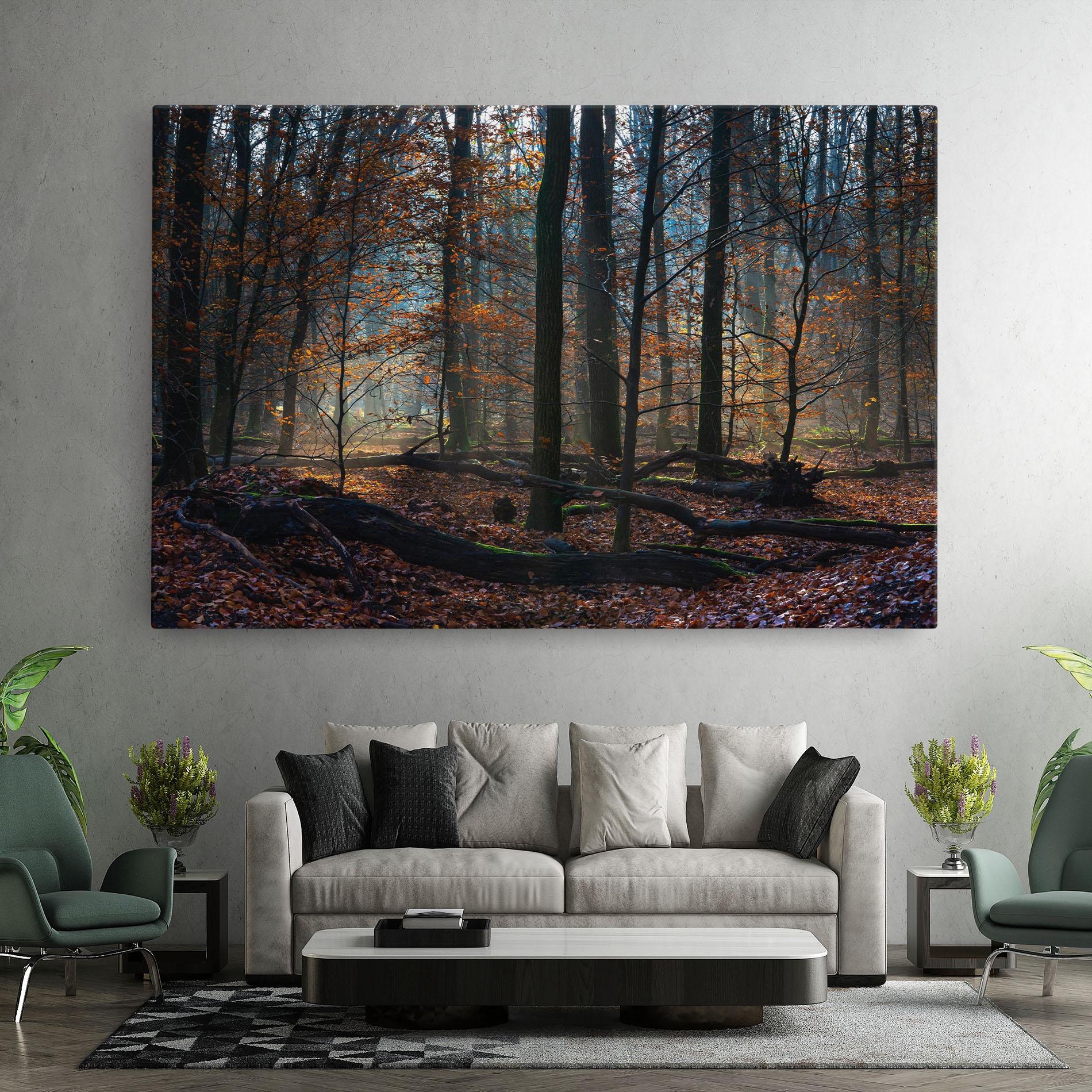 Tablou Canvas Forest Autumn Day mockup 7