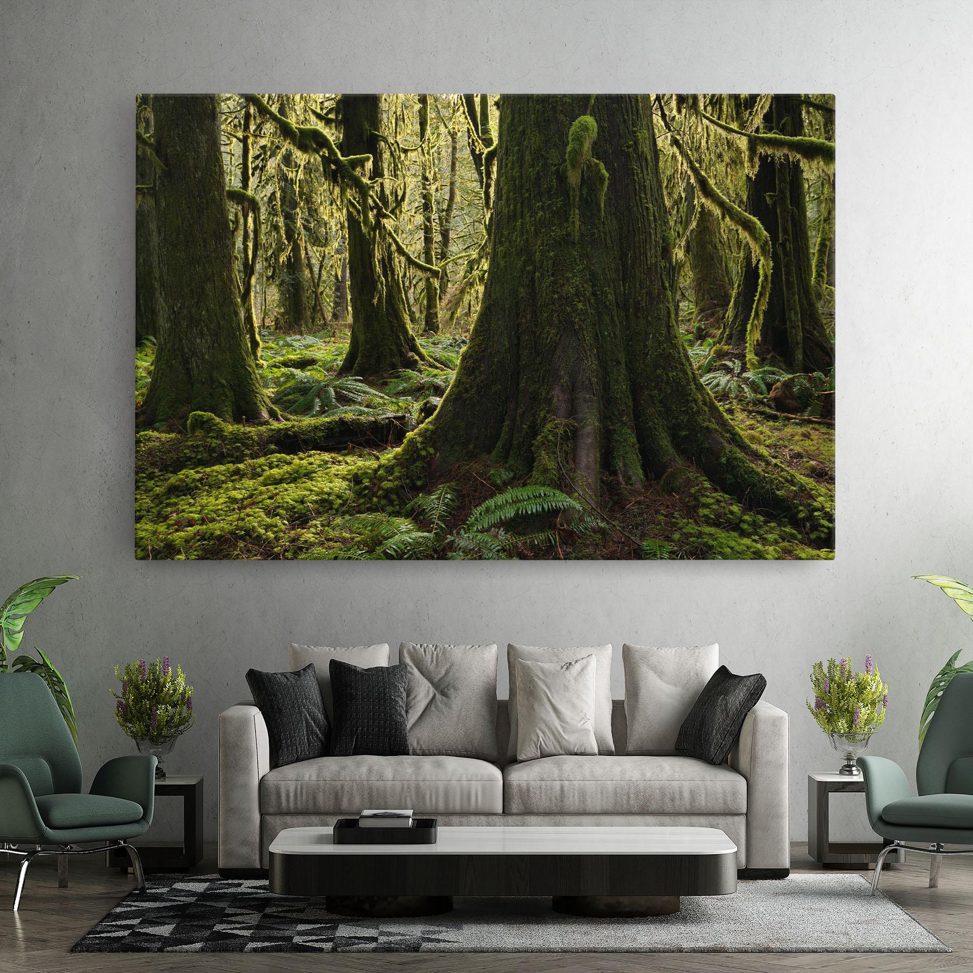 Tablou Canvas Green Moss Forest mockup 7