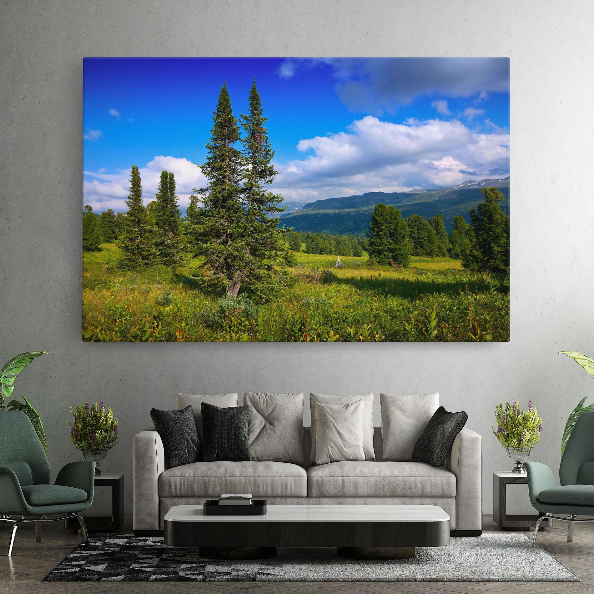 Tablou Canvas Morning Sunny Field mockup 7