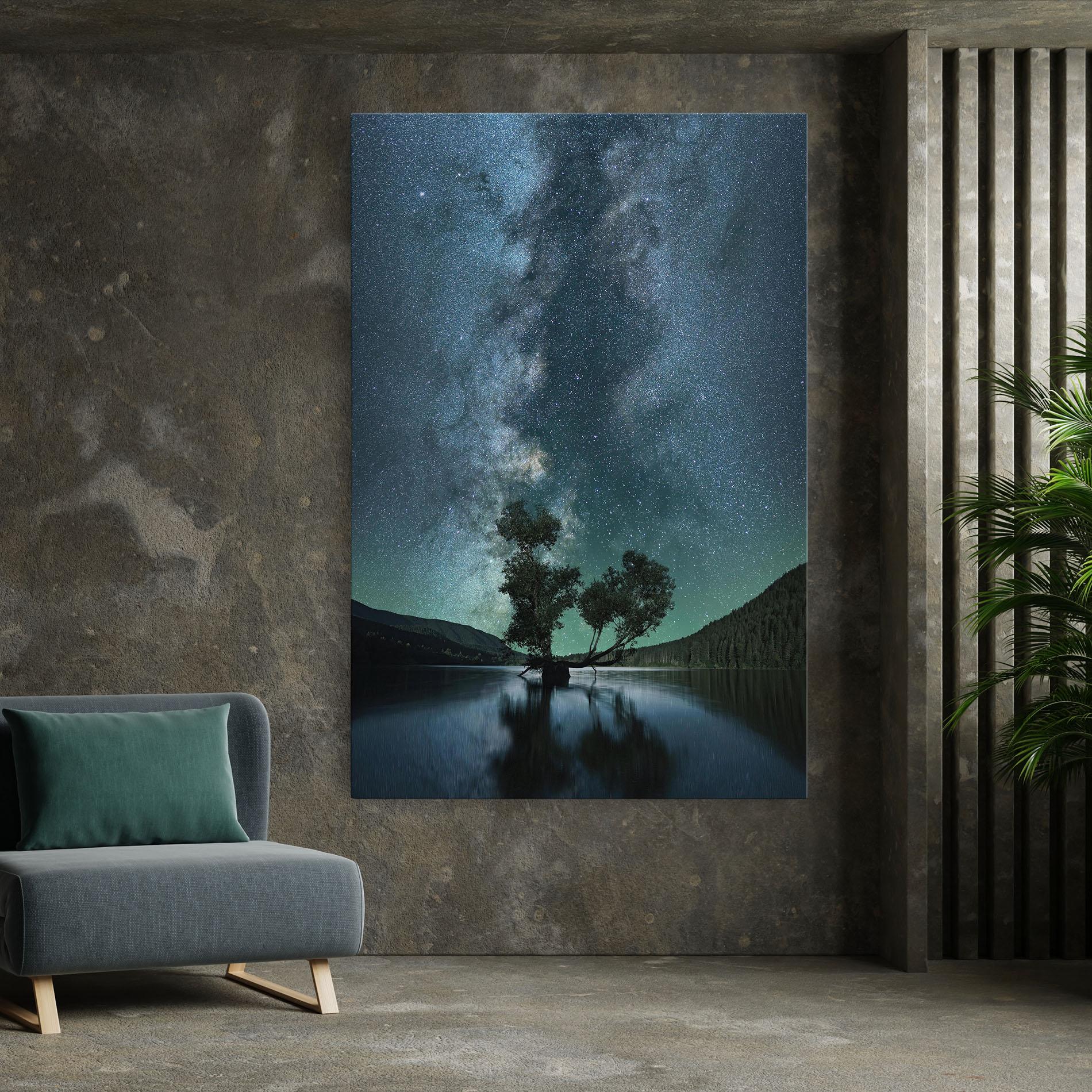 Tablou Canvas Lake Stars mockup 7