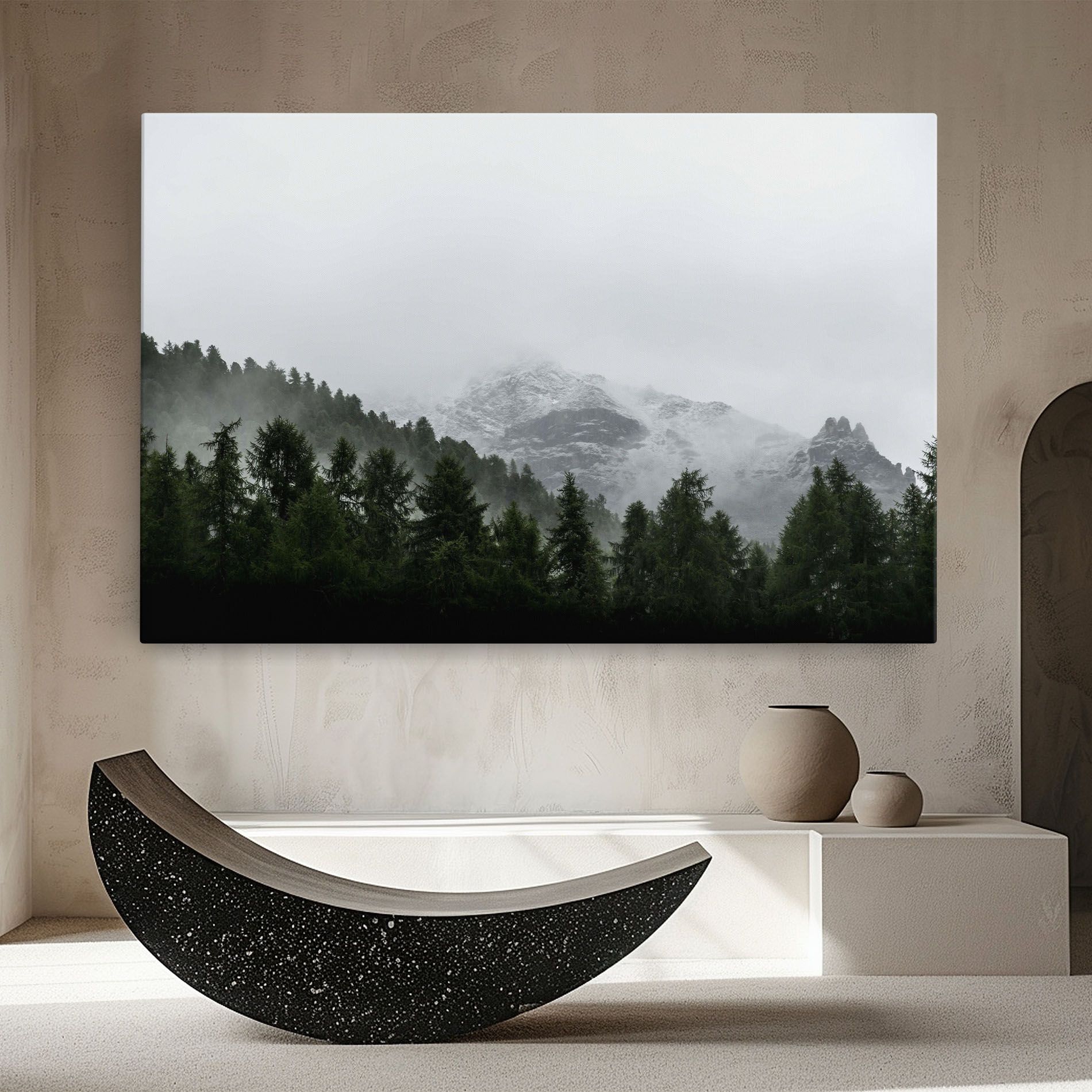 Foggy Mountain Forest mockup 8