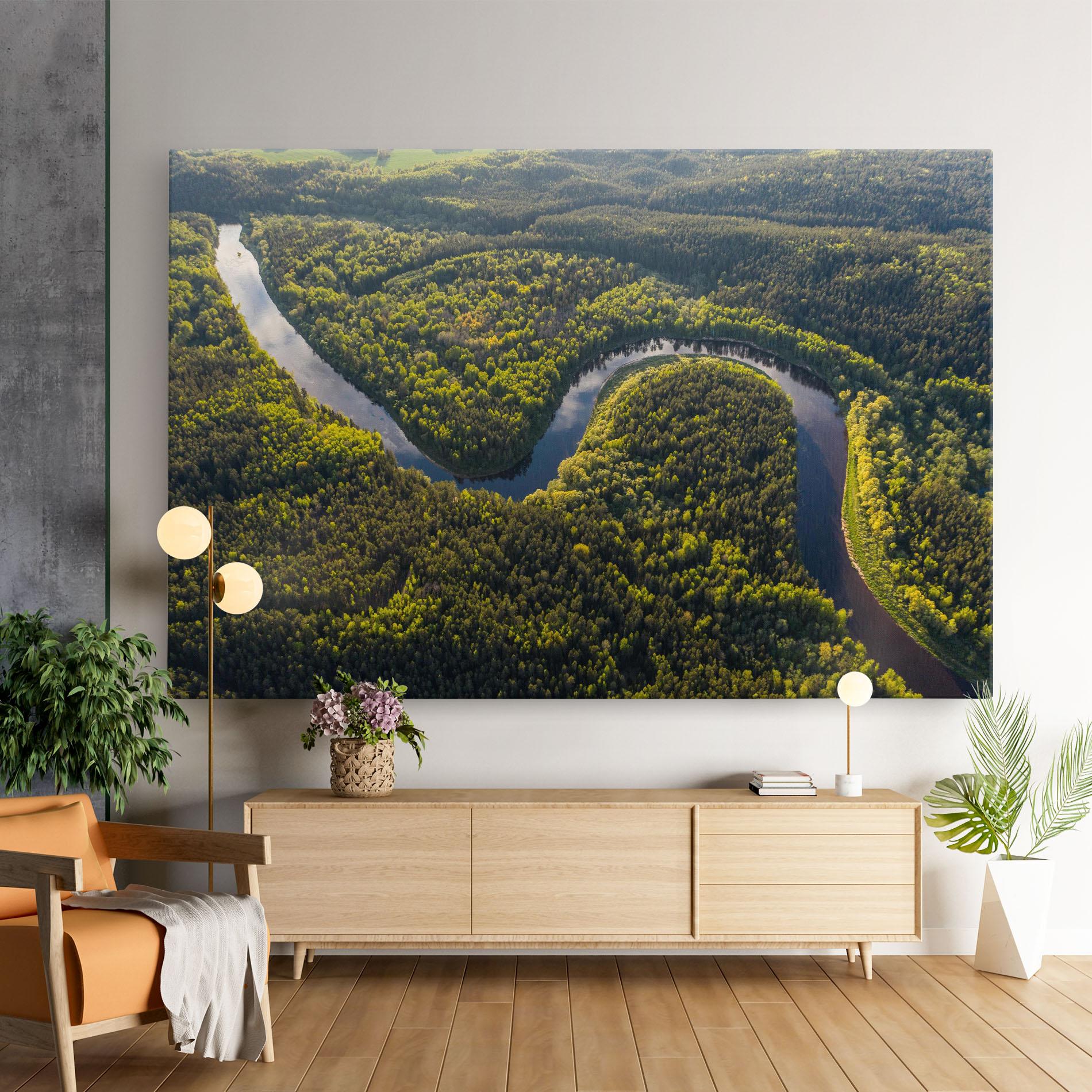 Tablou Canvas Amazing River View mockup 9