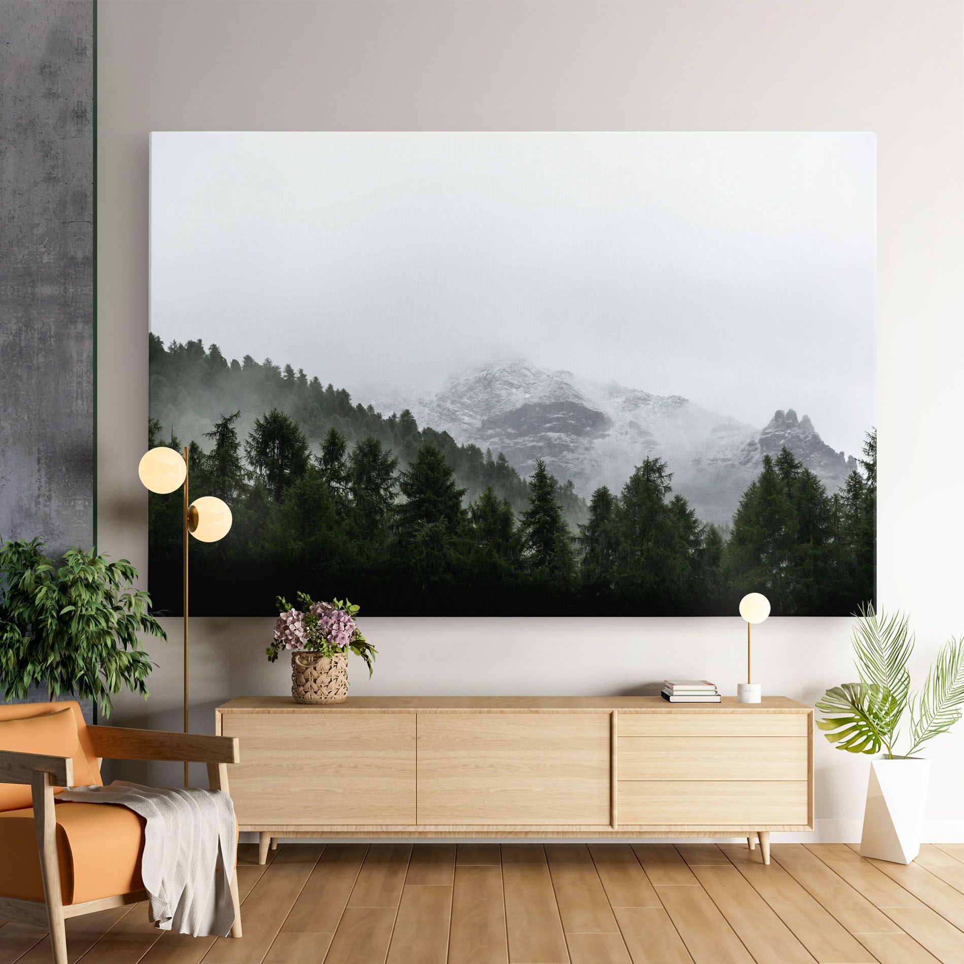 Foggy Mountain Forest mockup 9