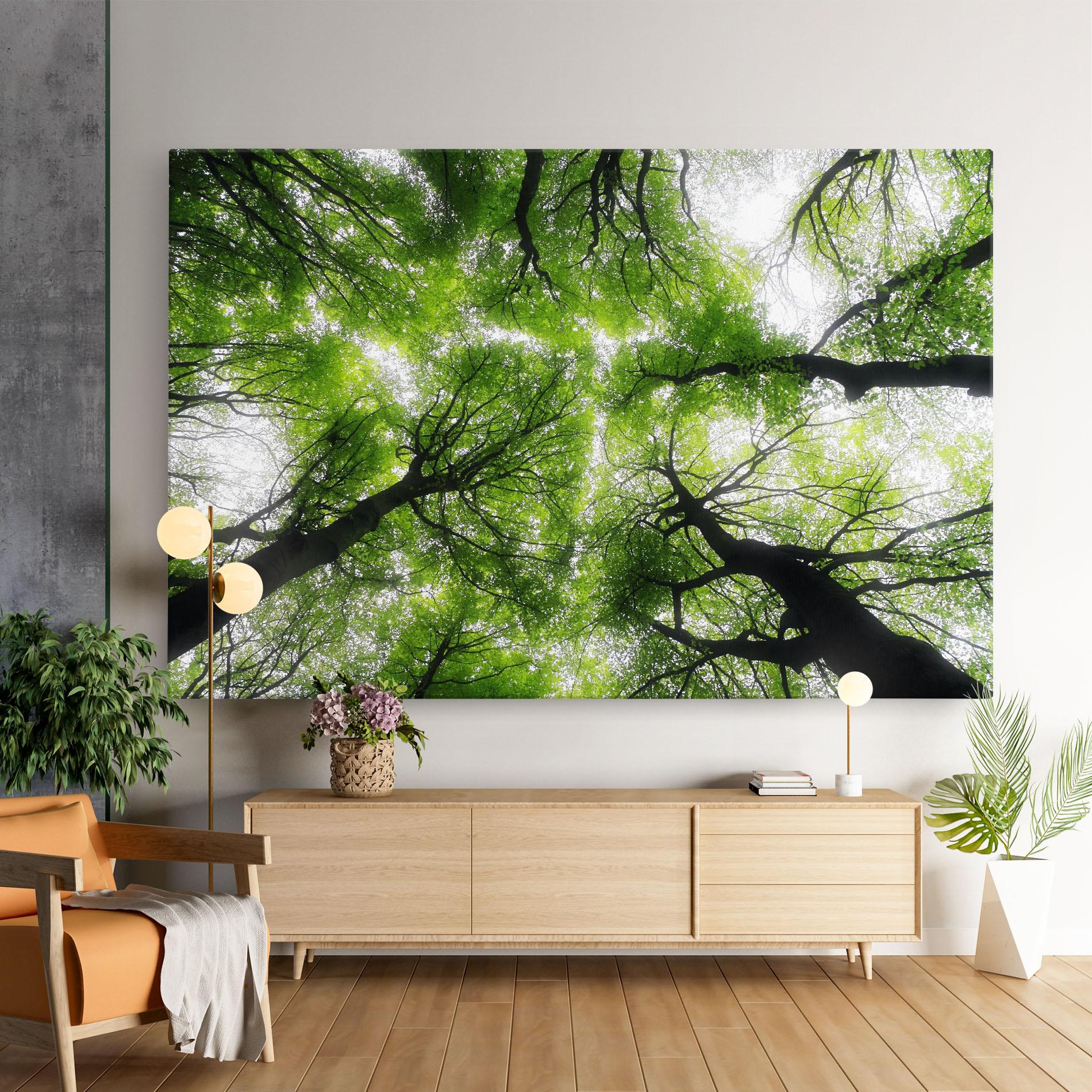 Tablou Canvas Forest Green Tree mockup 9