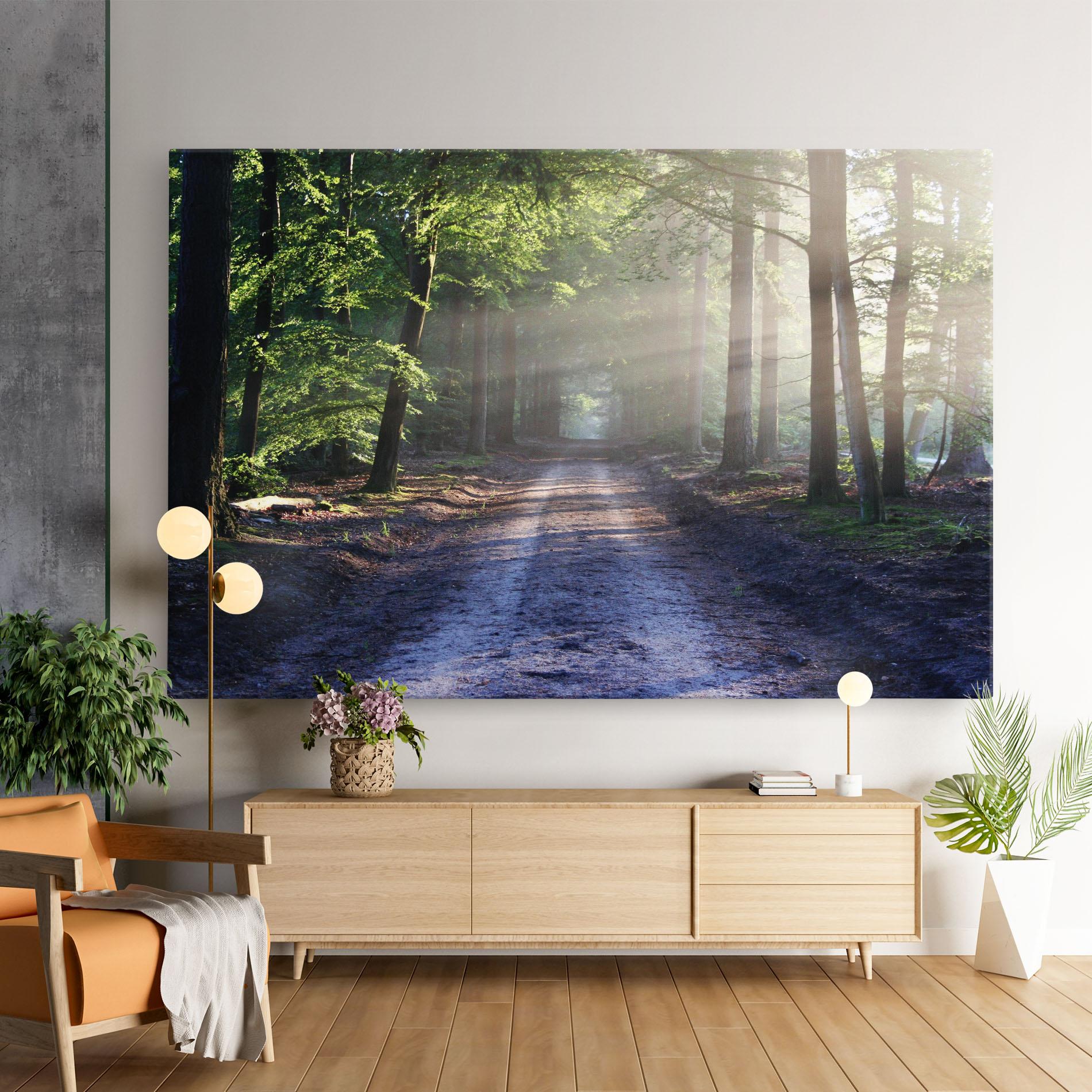 Tablou Canvas Forest Road mockup 9
