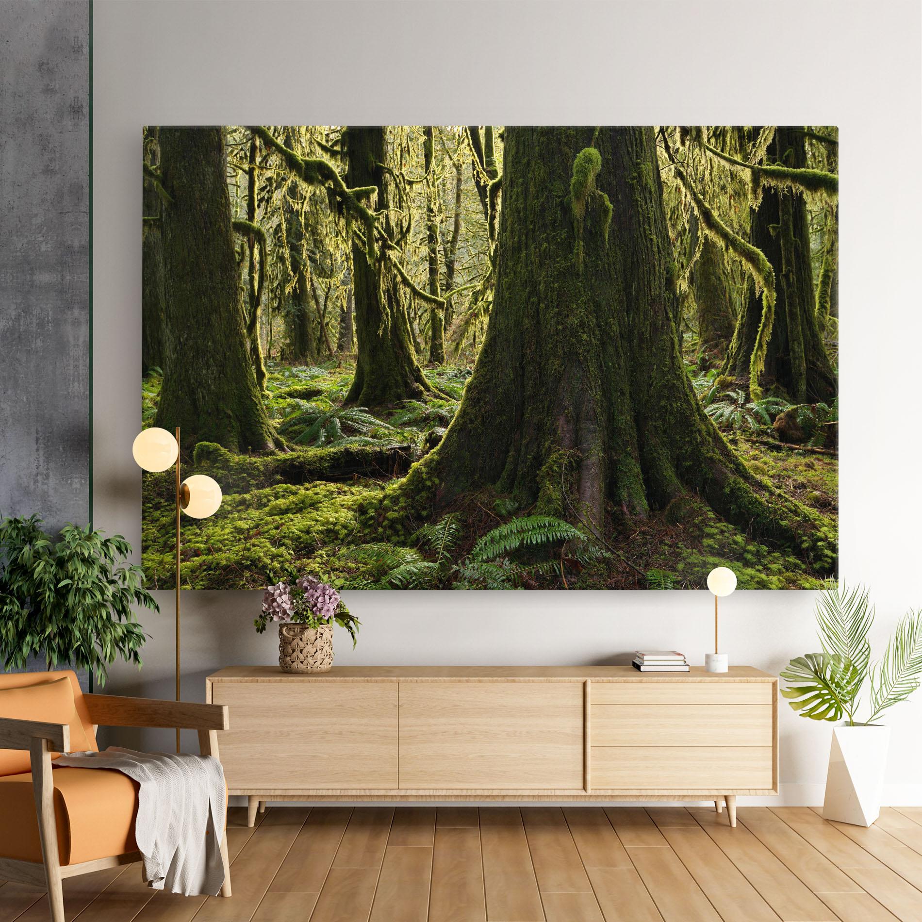 Tablou Canvas Green Moss Forest mockup 9