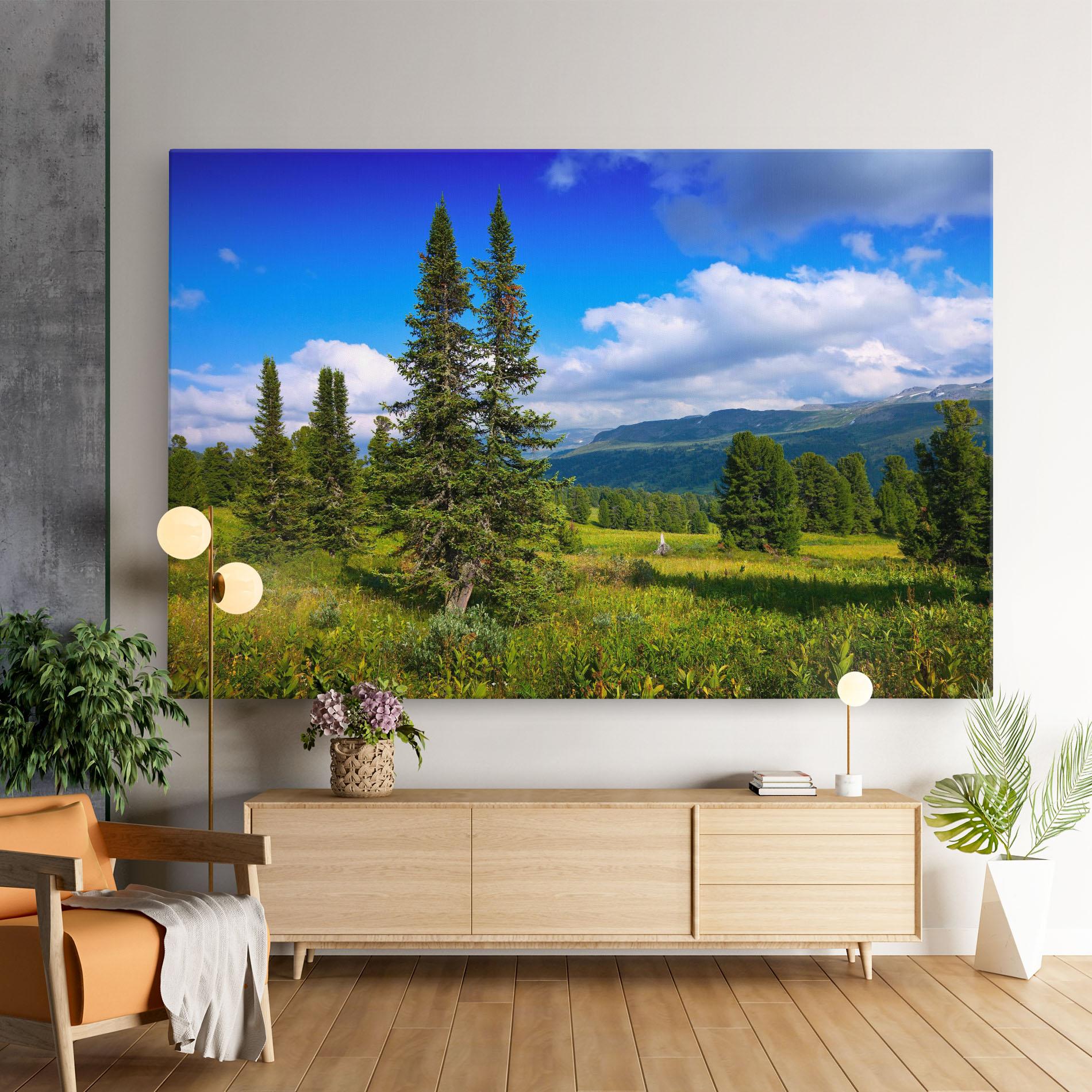 Tablou Canvas Morning Sunny Field mockup 9