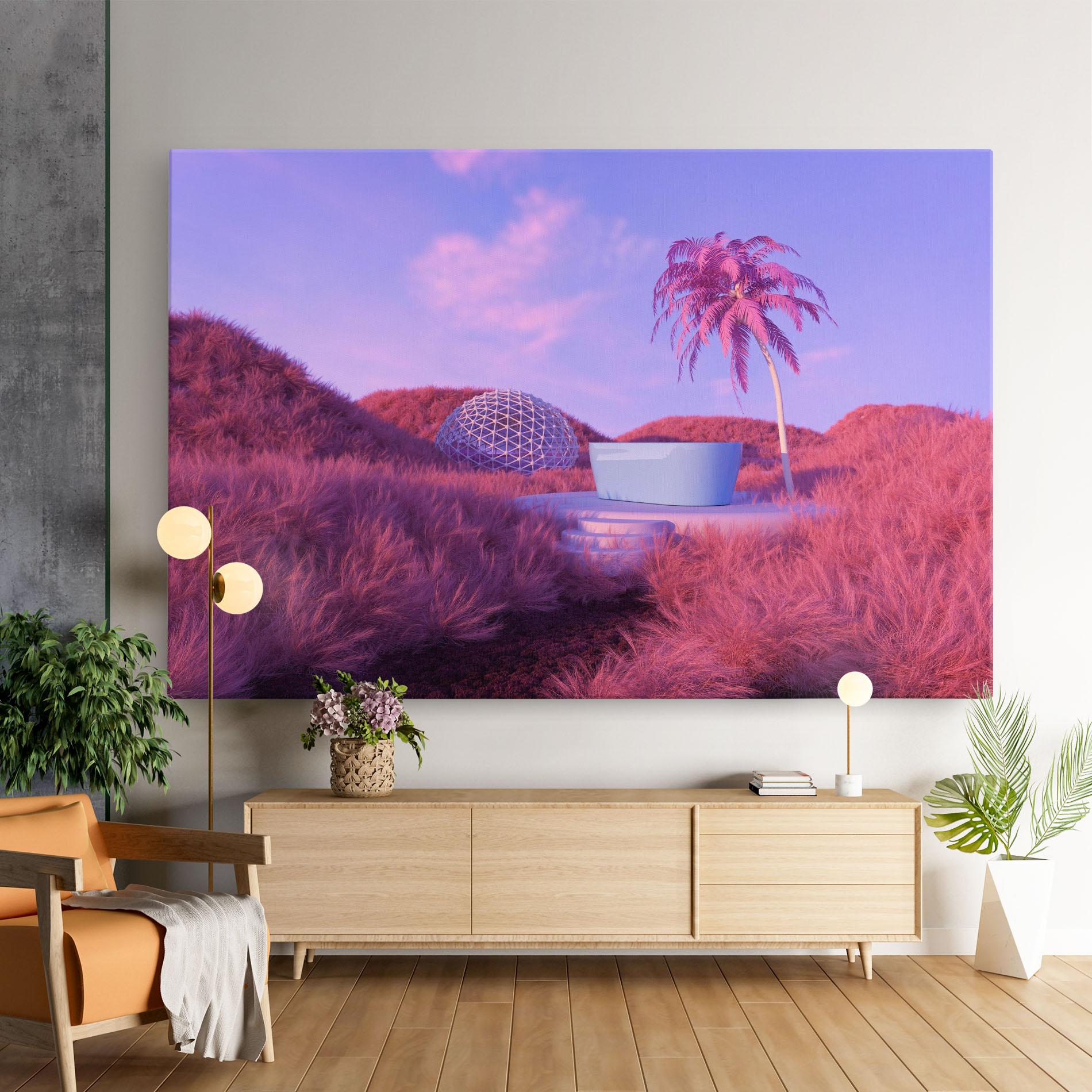 Tablou Canvas Pink World mockup 9