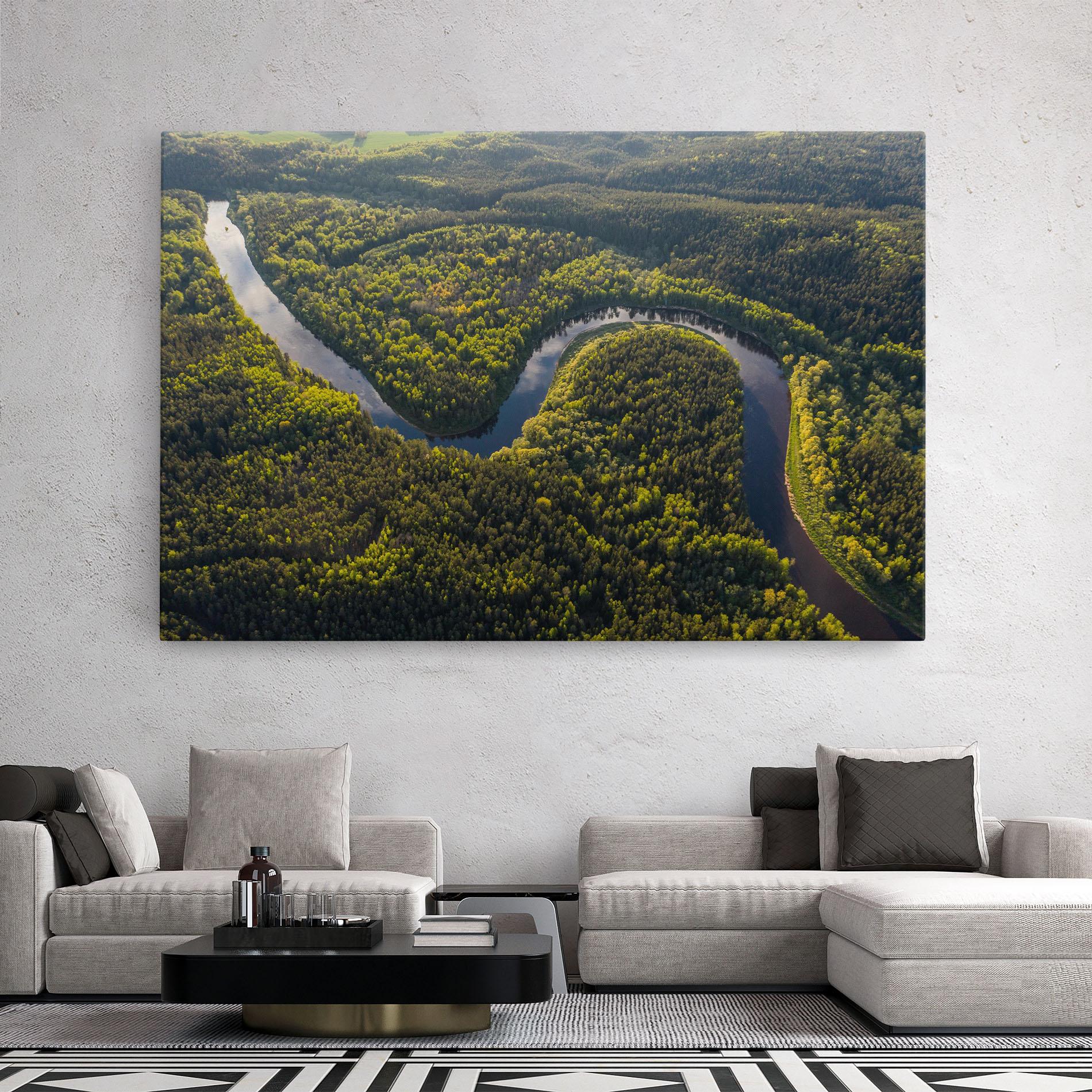 Tablou Canvas Amazing River View mockup 2