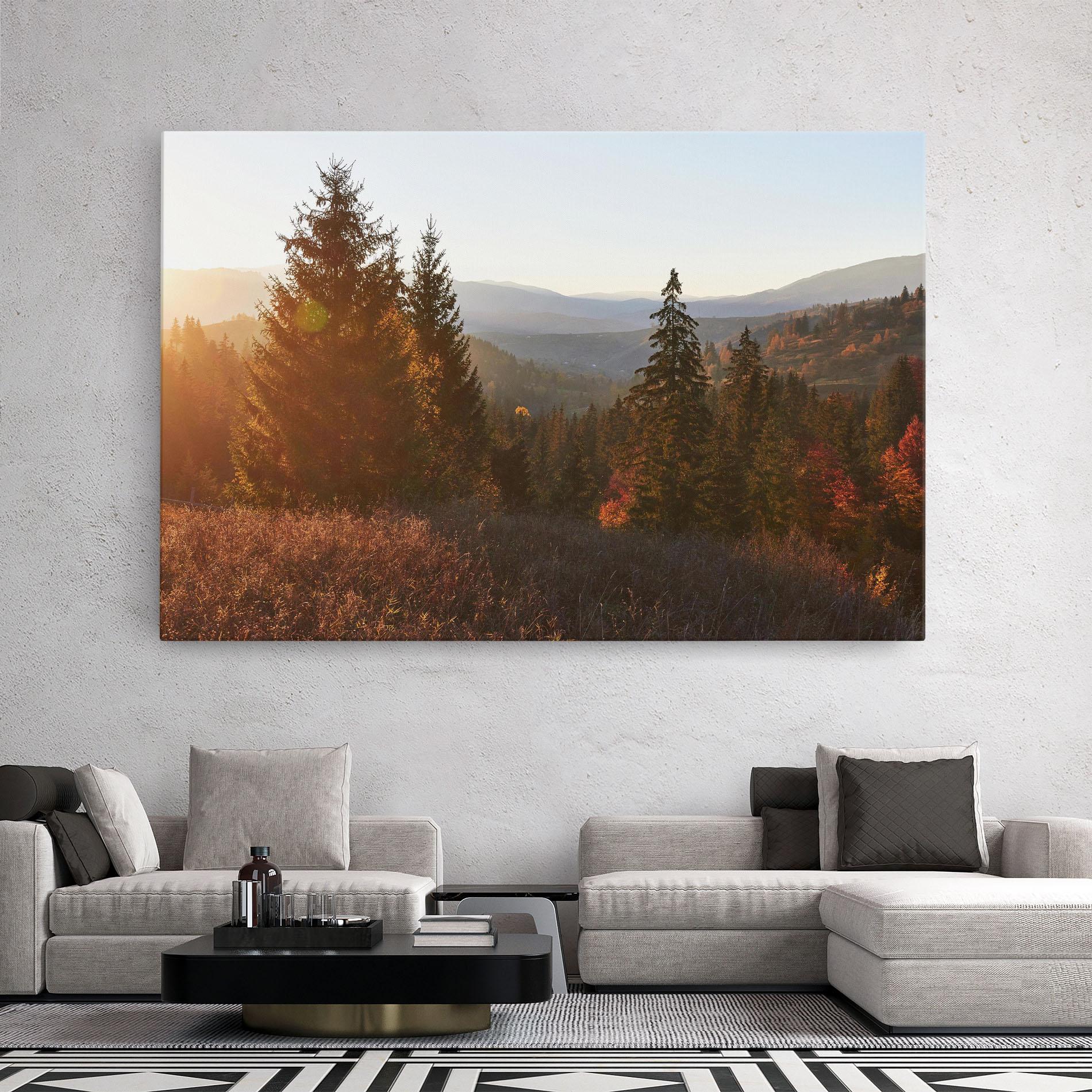 Tablou Canvas Autumn Morning mockup 2