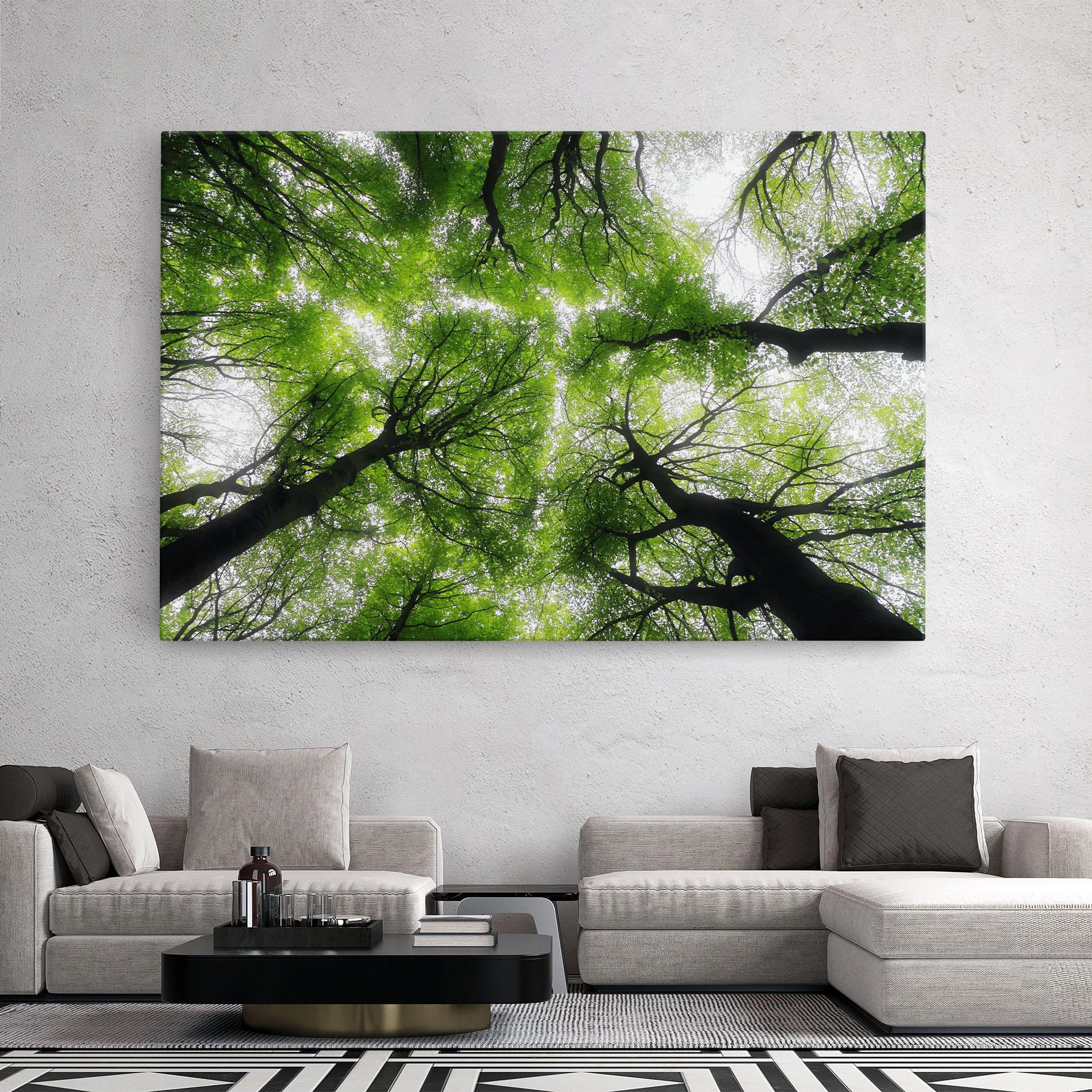 Tablou Canvas Forest Green Tree mockup 2