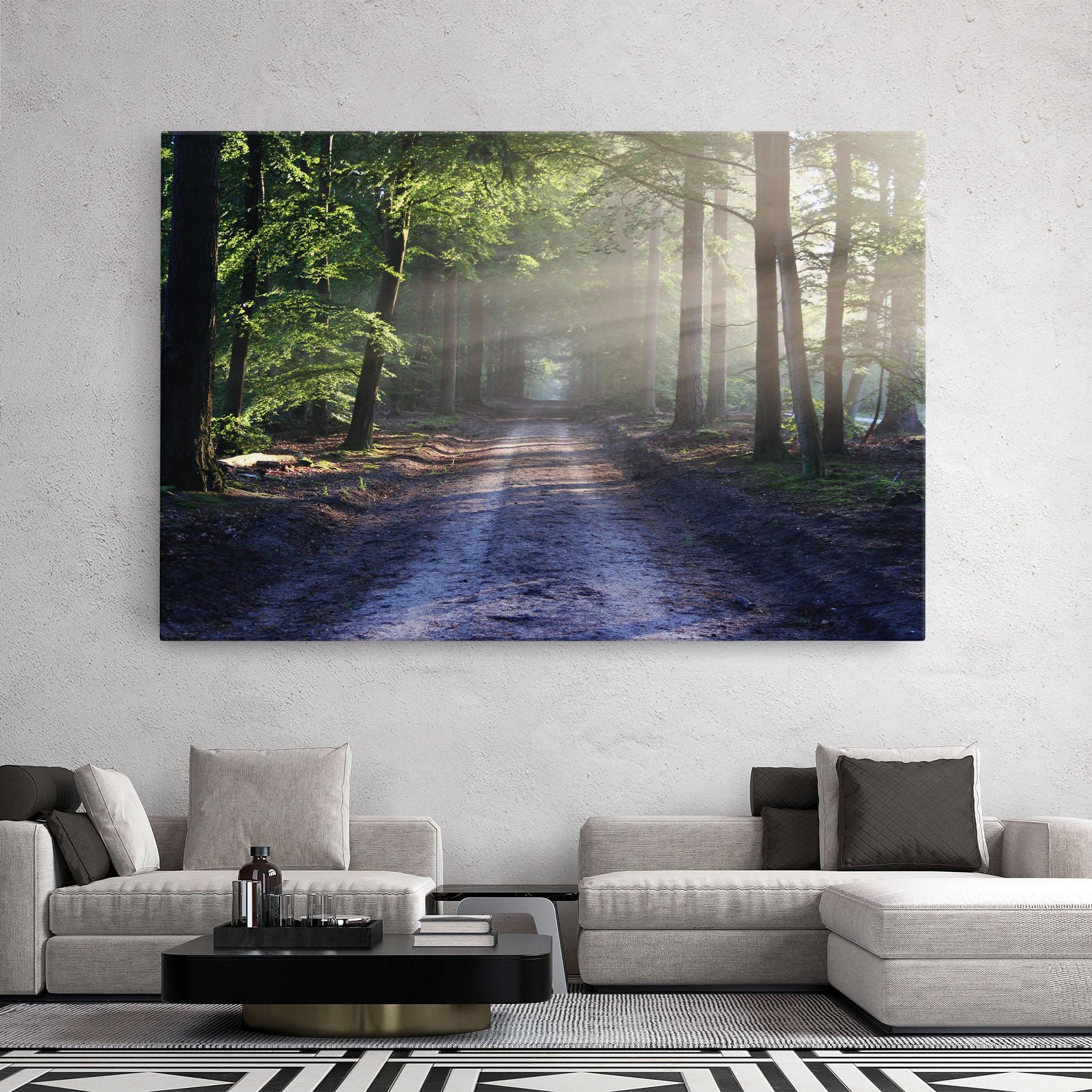 Tablou Canvas Forest Road mockup 2