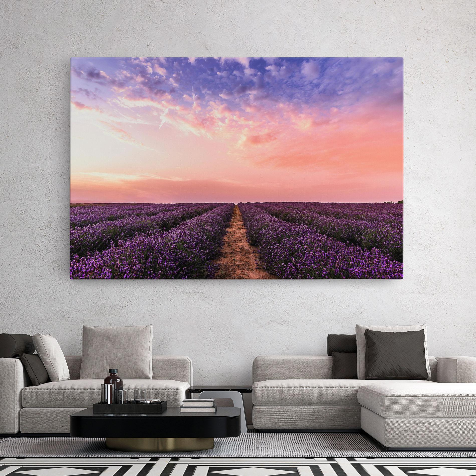 Tablou Canvas Lavender Field mockup 2