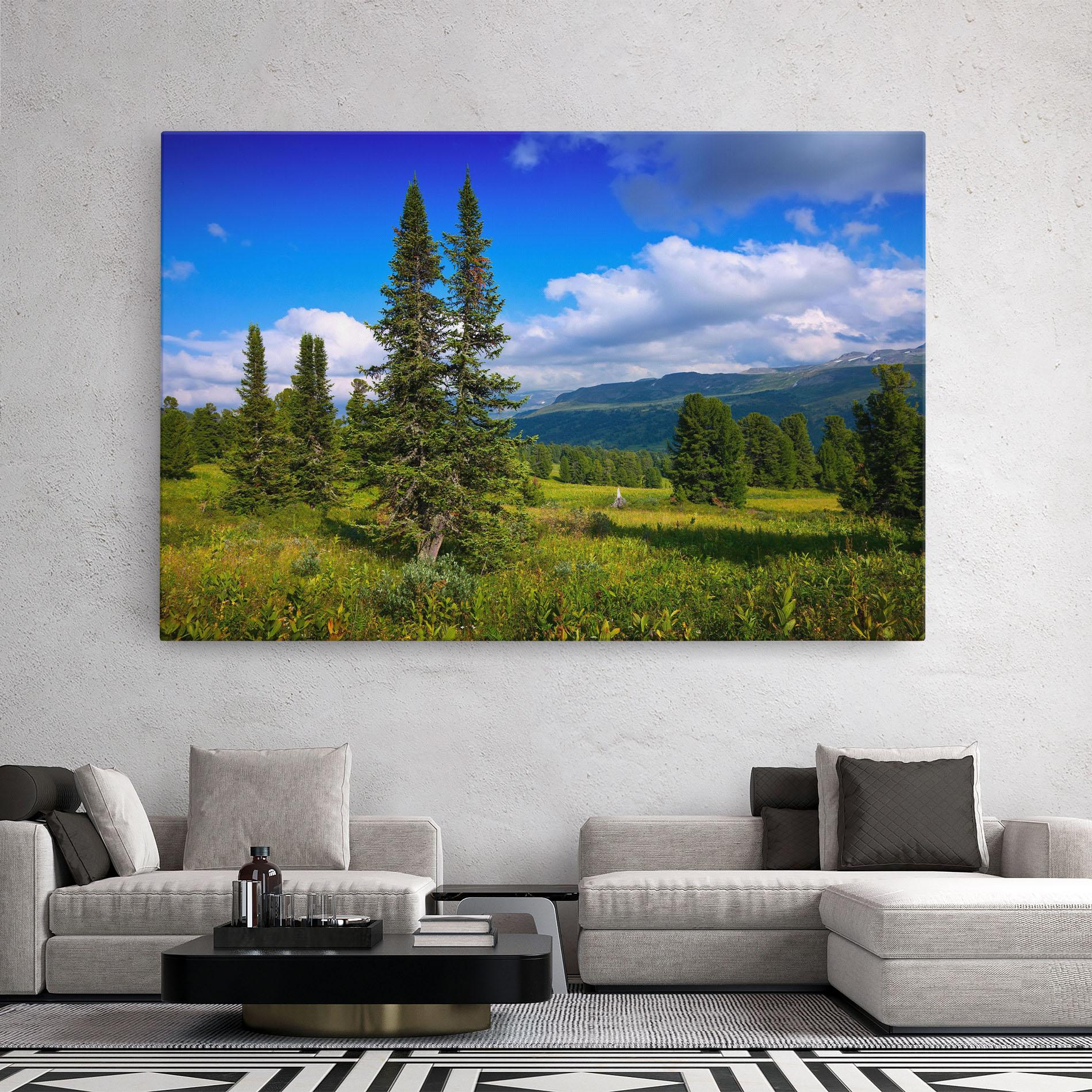 Tablou Canvas Morning Sunny Field mockup 2