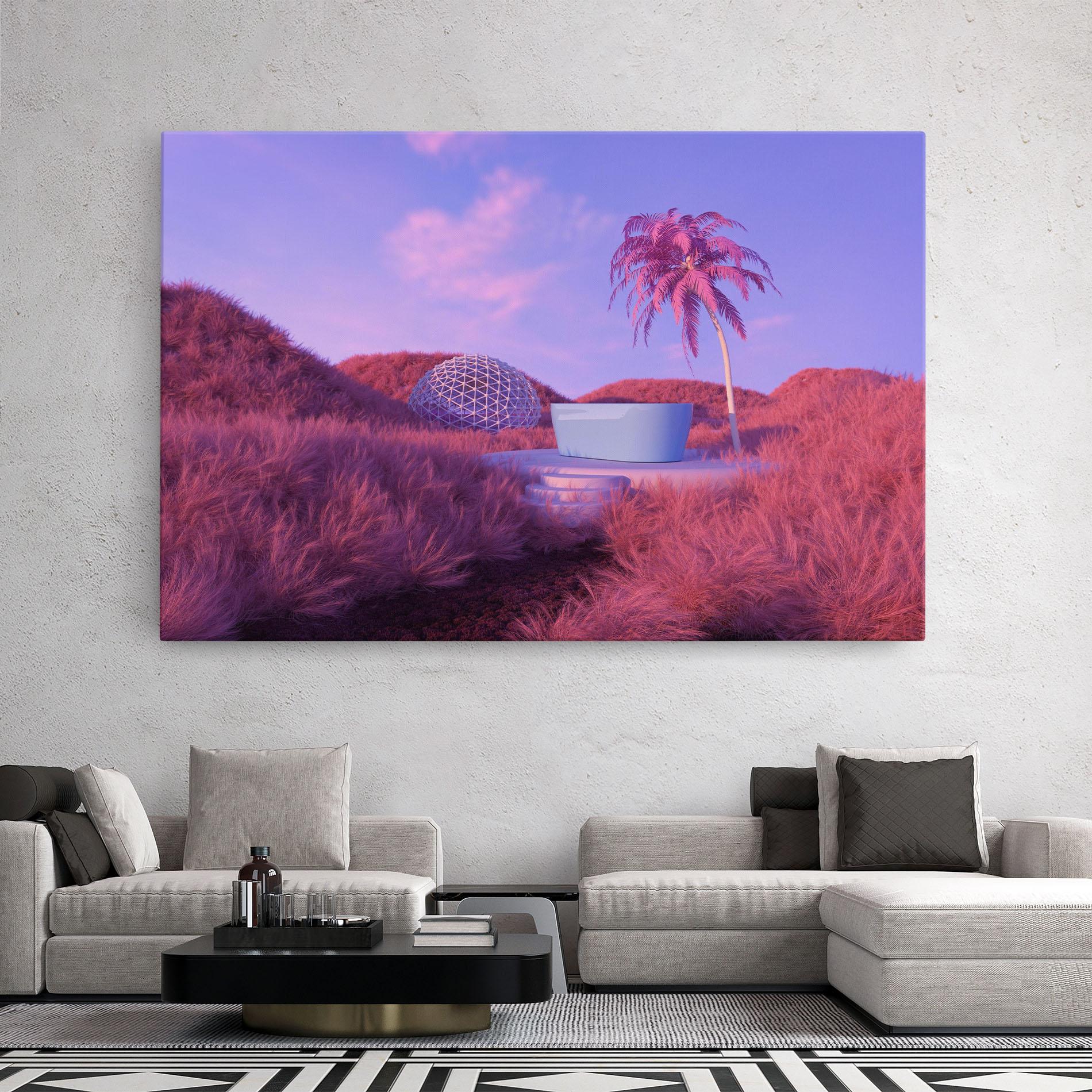 Tablou Canvas Pink World mockup 2