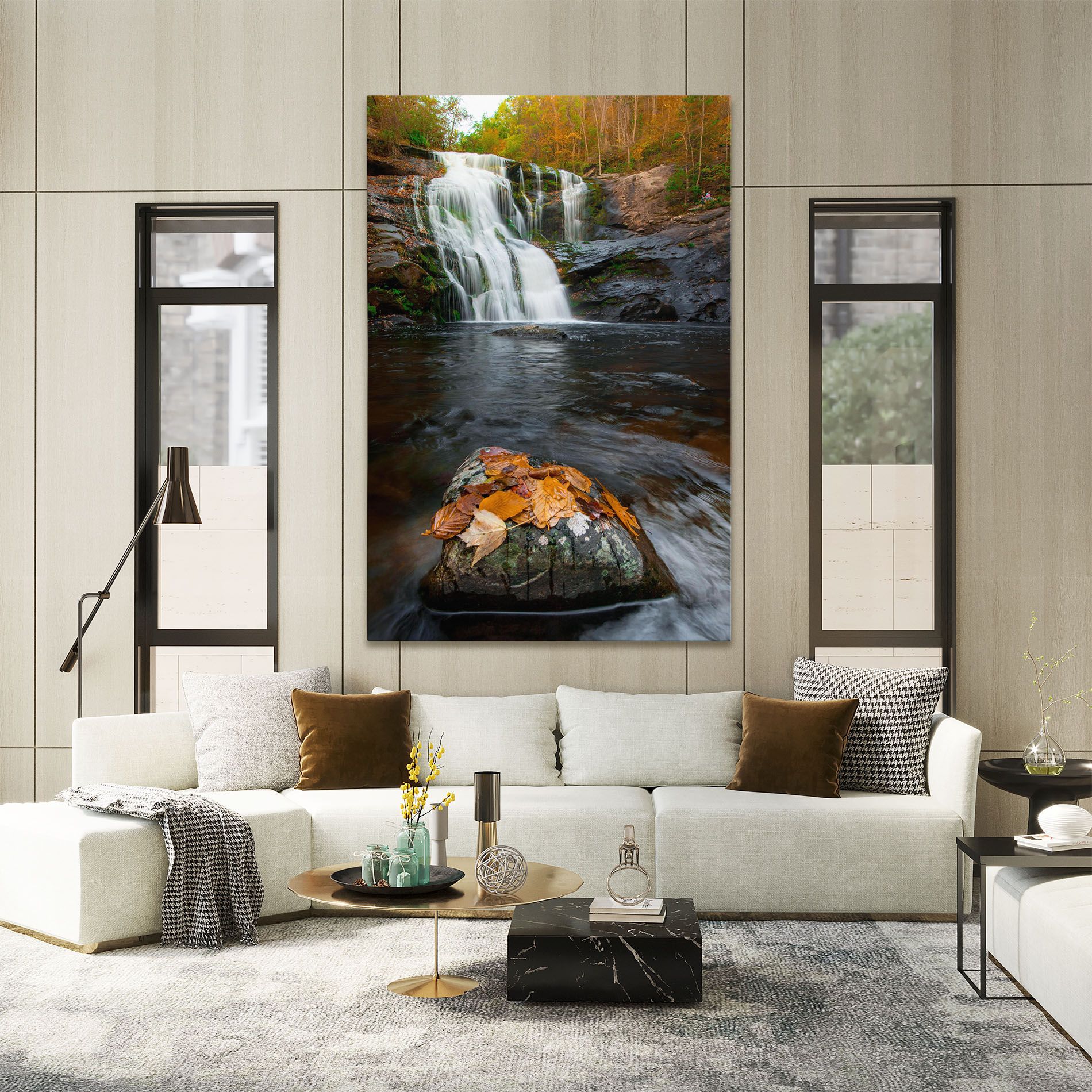 Forest Waterfall mockup 2