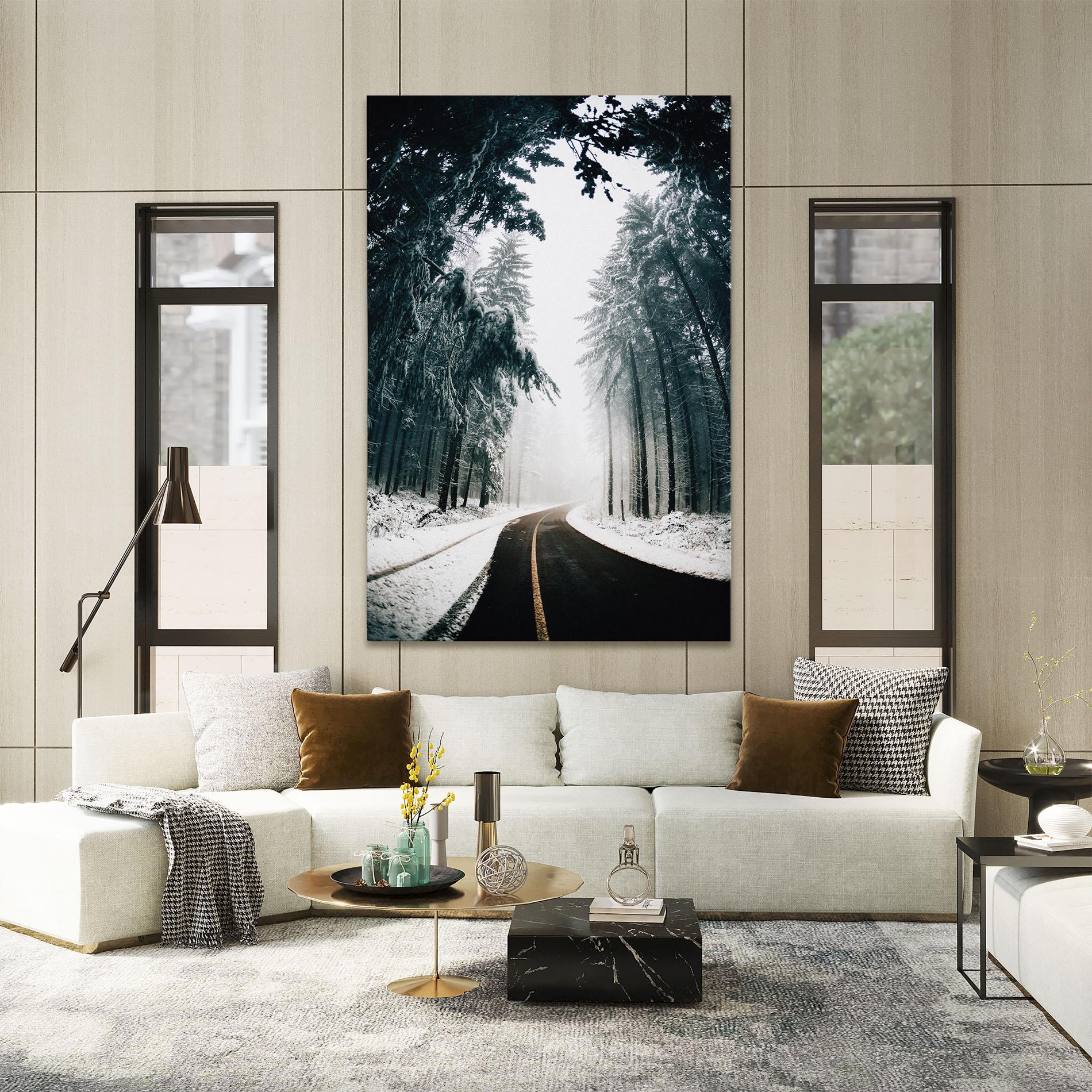 Tablou Canvas Snow Road Dorest mockup 2