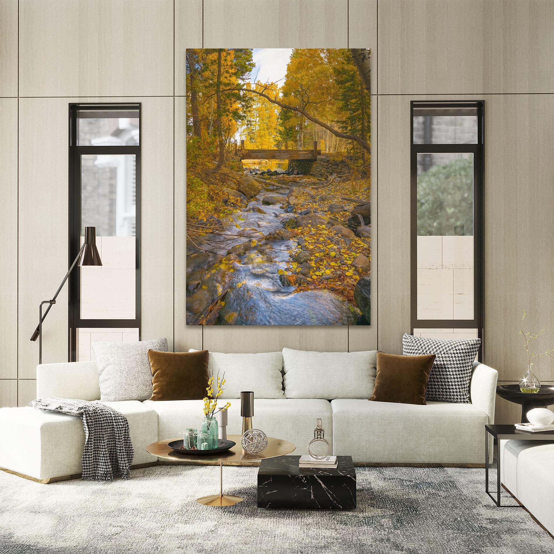 Tablou Canvas Yellow View Forest mockup 2