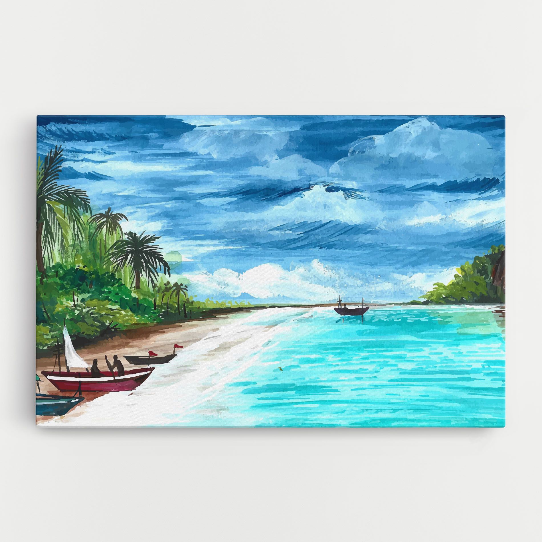 Beach Painting Art mockup 0