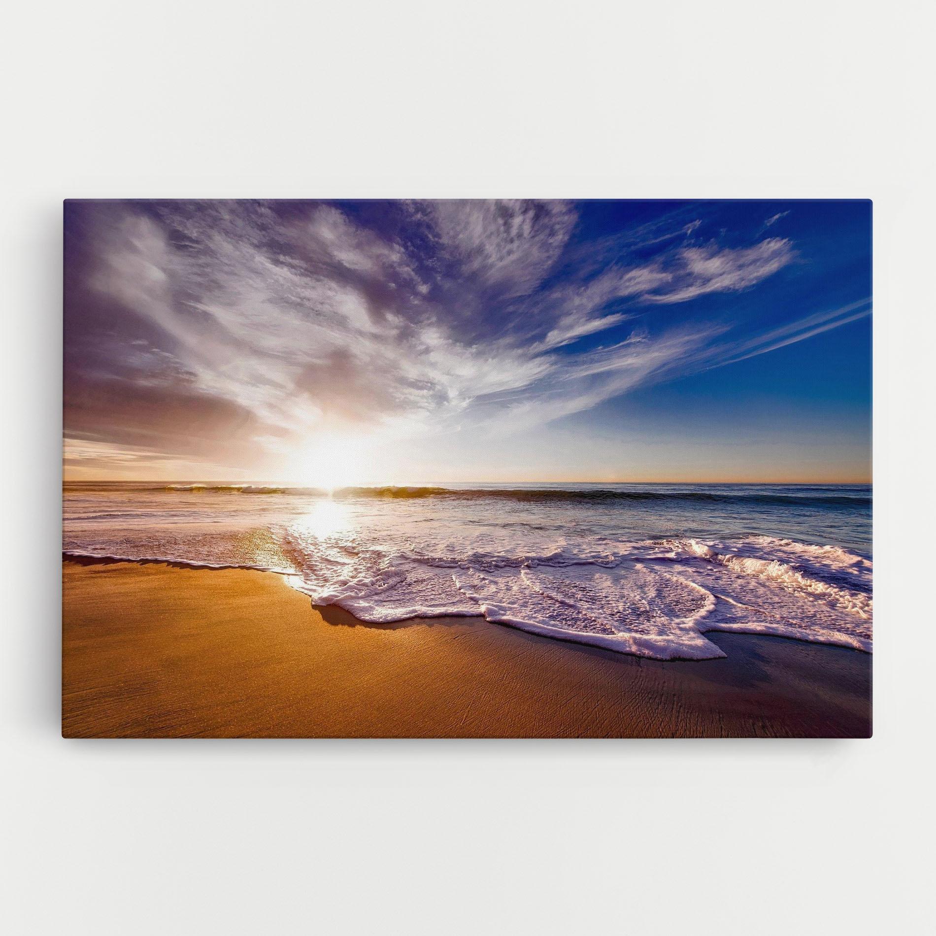 Tablou Canvas Beach Sunrise mockup 0