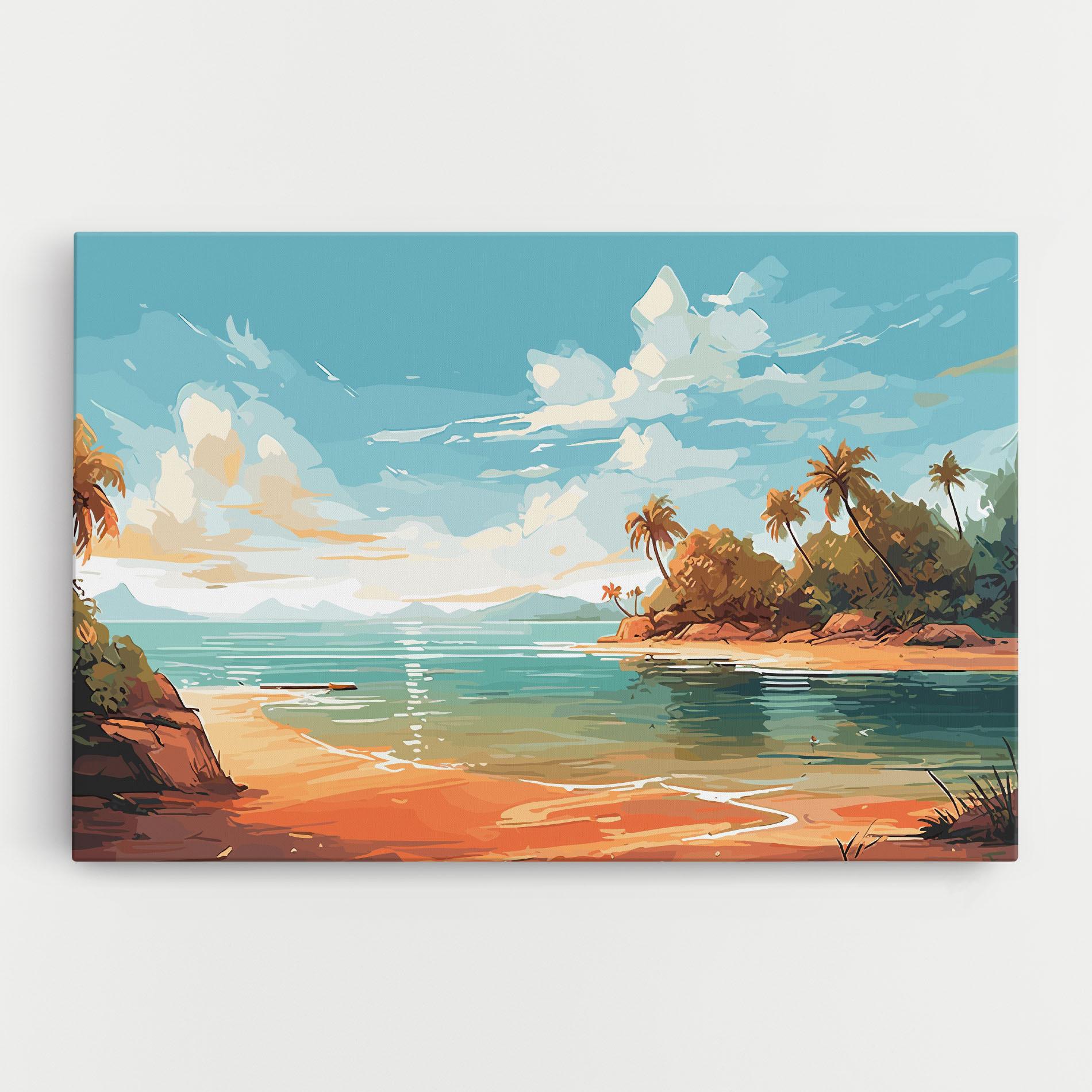 Tablou Canvas Blue Sky Beach mockup 0