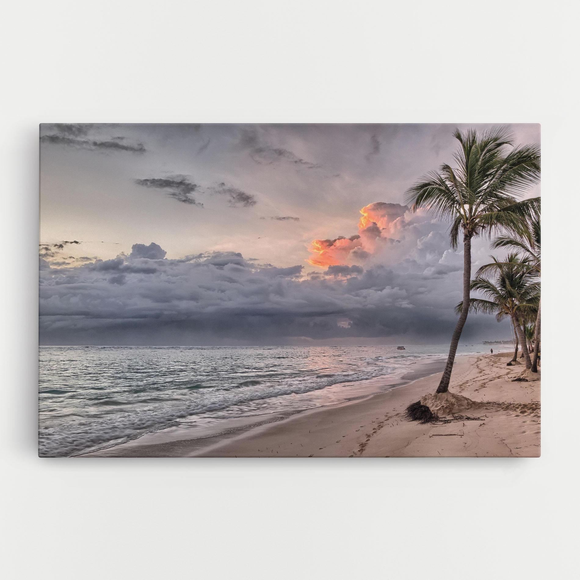 Tablou Canvas Cloudy Beach mockup 0