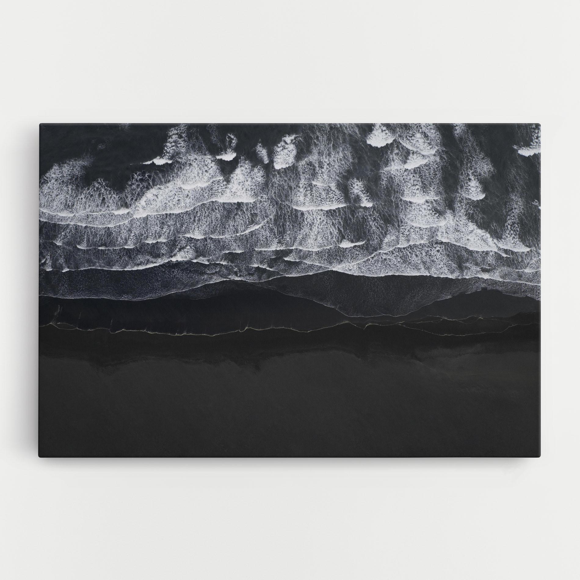 Tablou Canvas Grey Waves Beach mockup 0