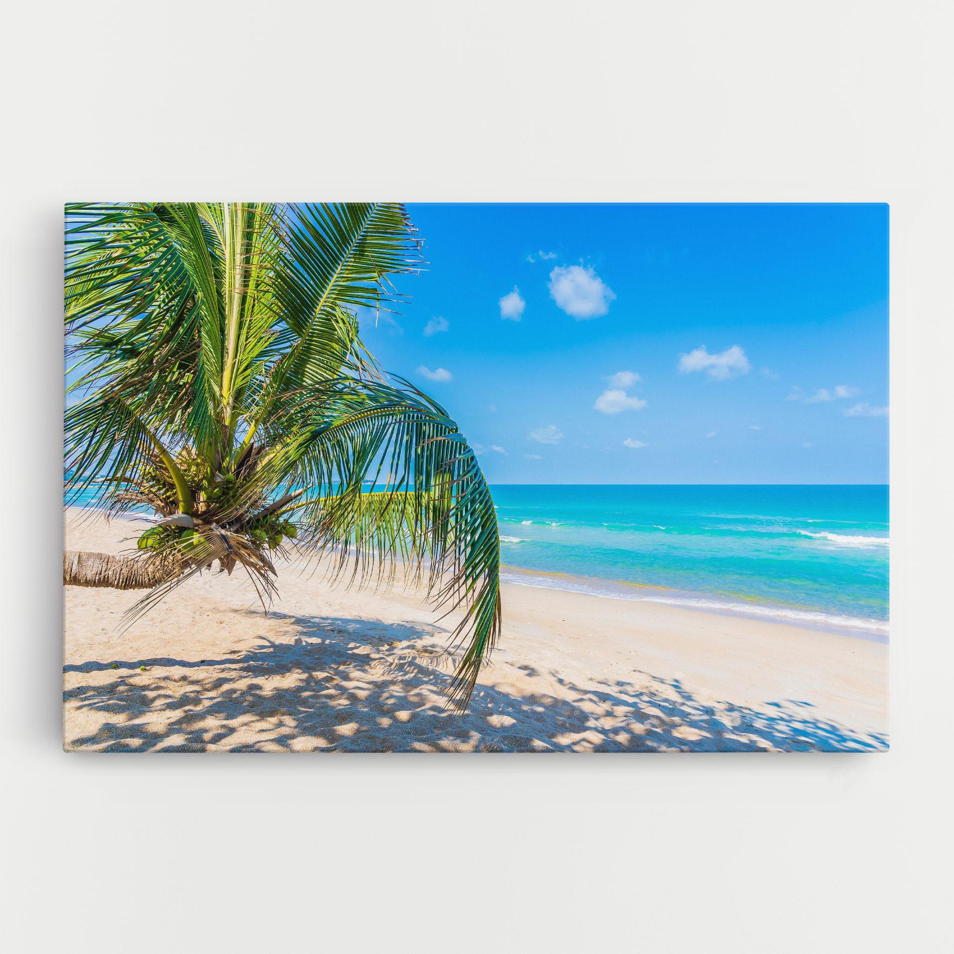 Tablou Canvas Tropical Beach View mockup 0