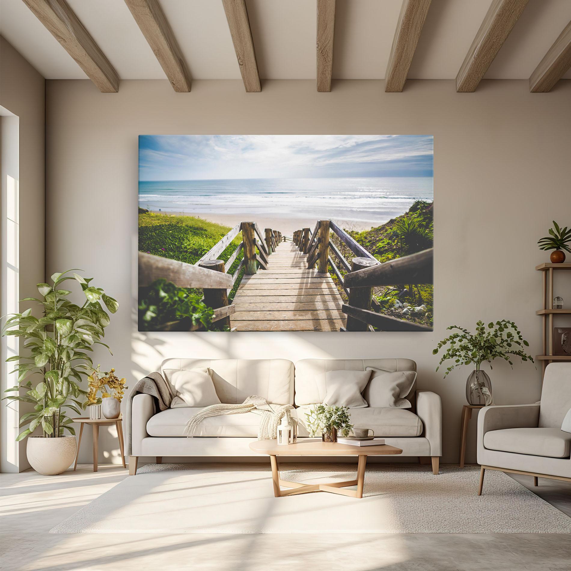 Tablou Canvas Beach Road mockup 6