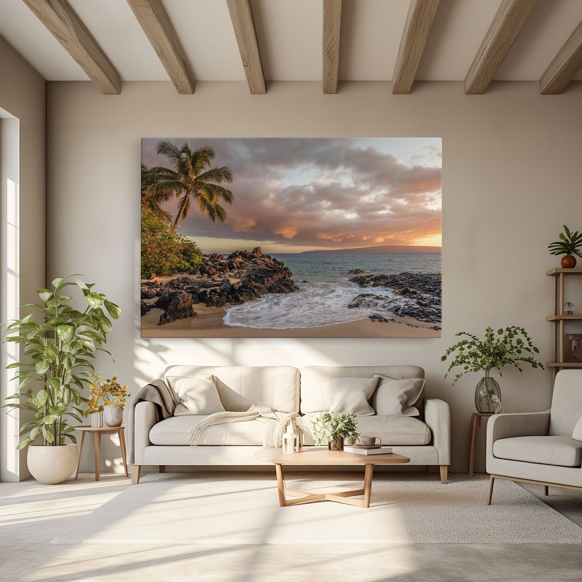 Beautiful Beach Landscape mockup 6