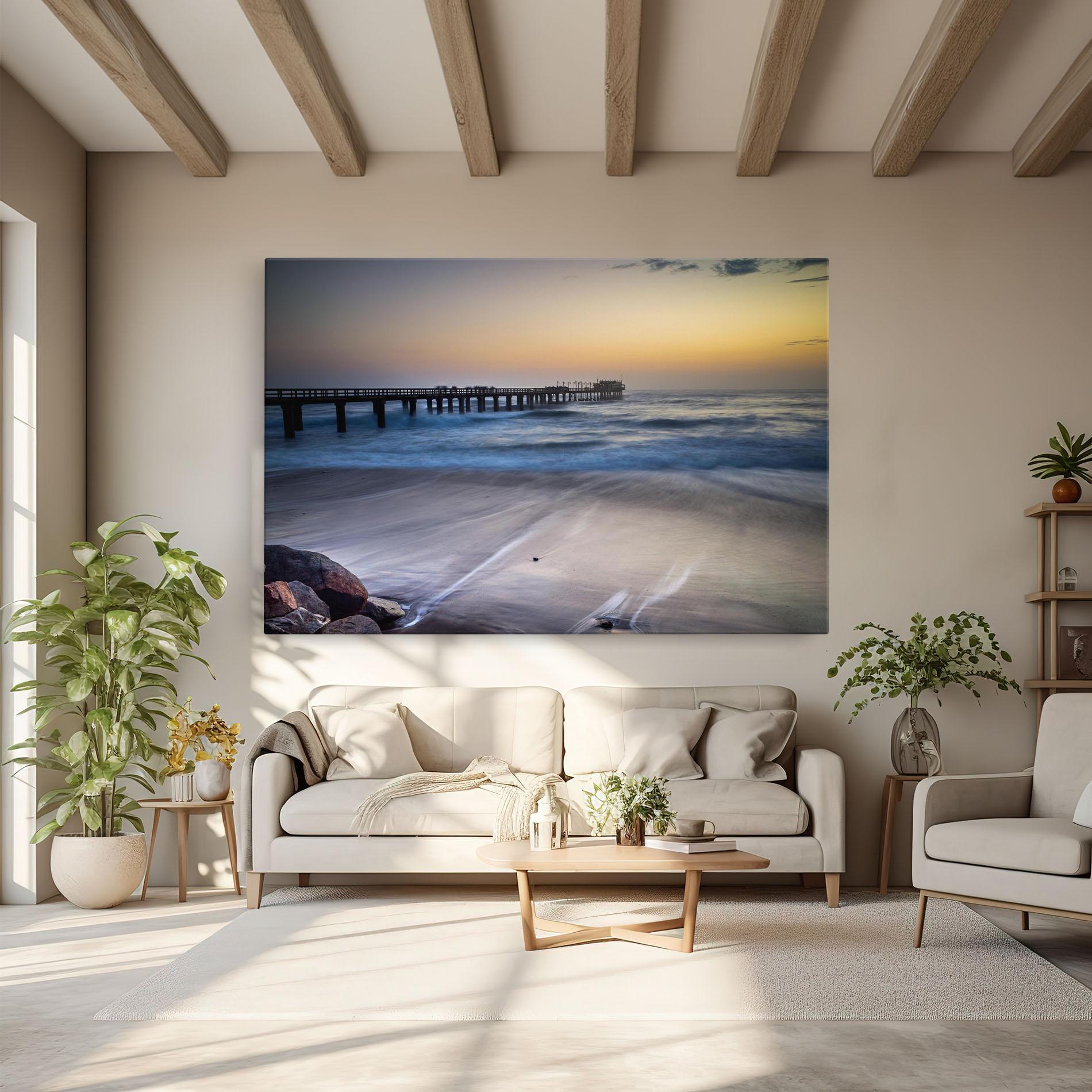 Tablou Canvas Empty Pretty Beach mockup 6