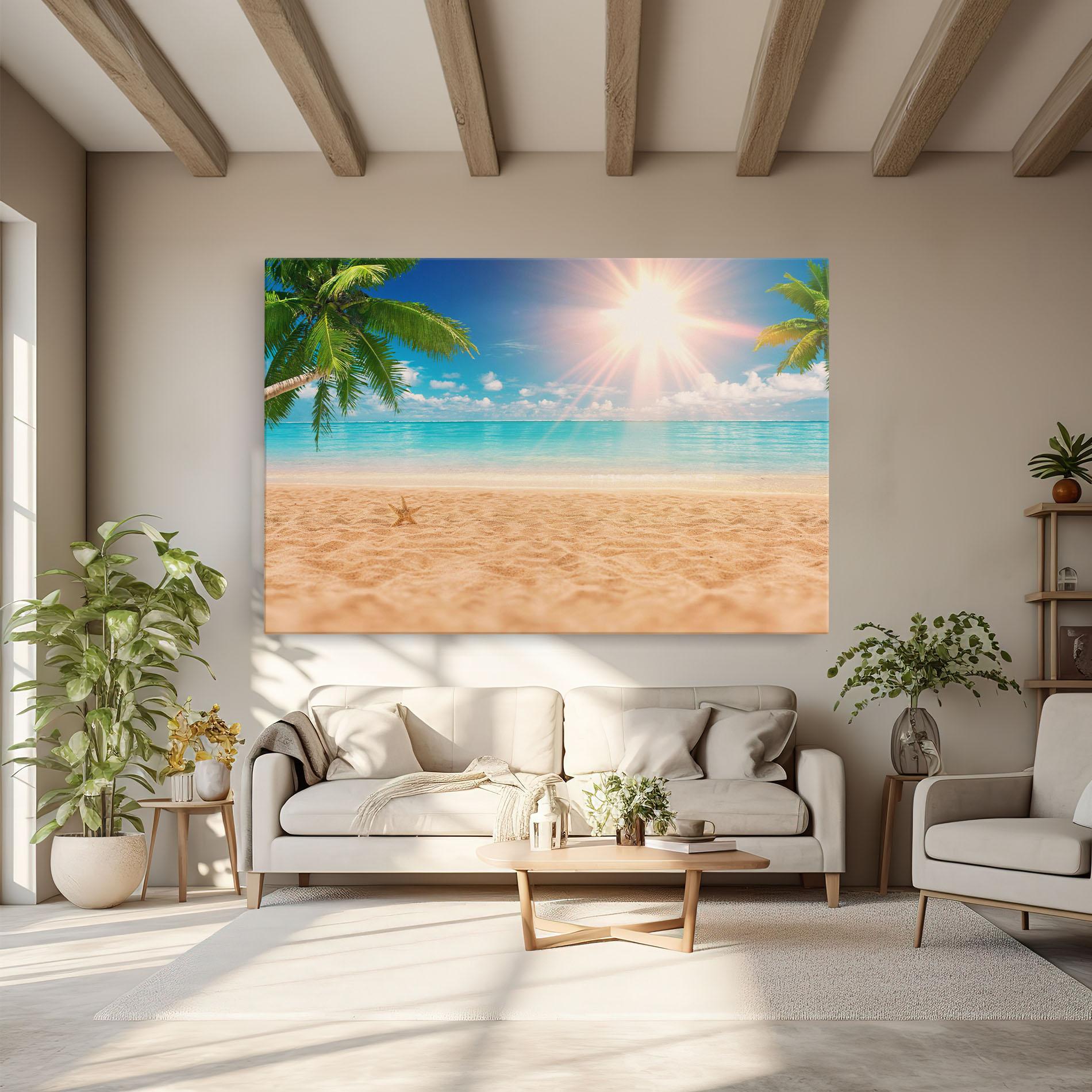 Tablou Canvas Exotic Beach Ocean mockup 6