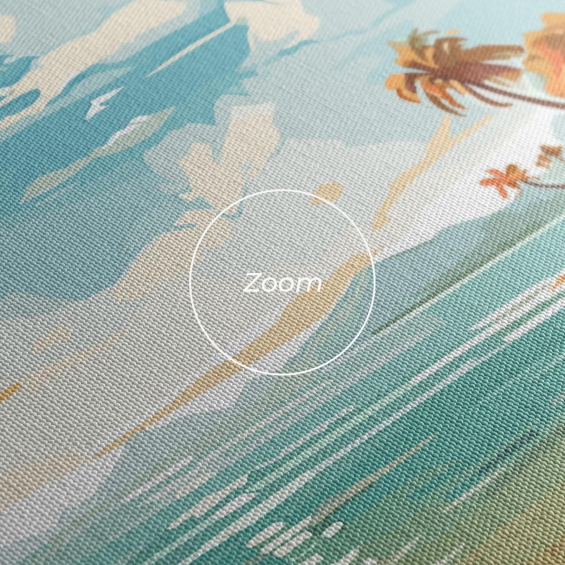 Tablou Canvas Blue Sky Beach mockup 3