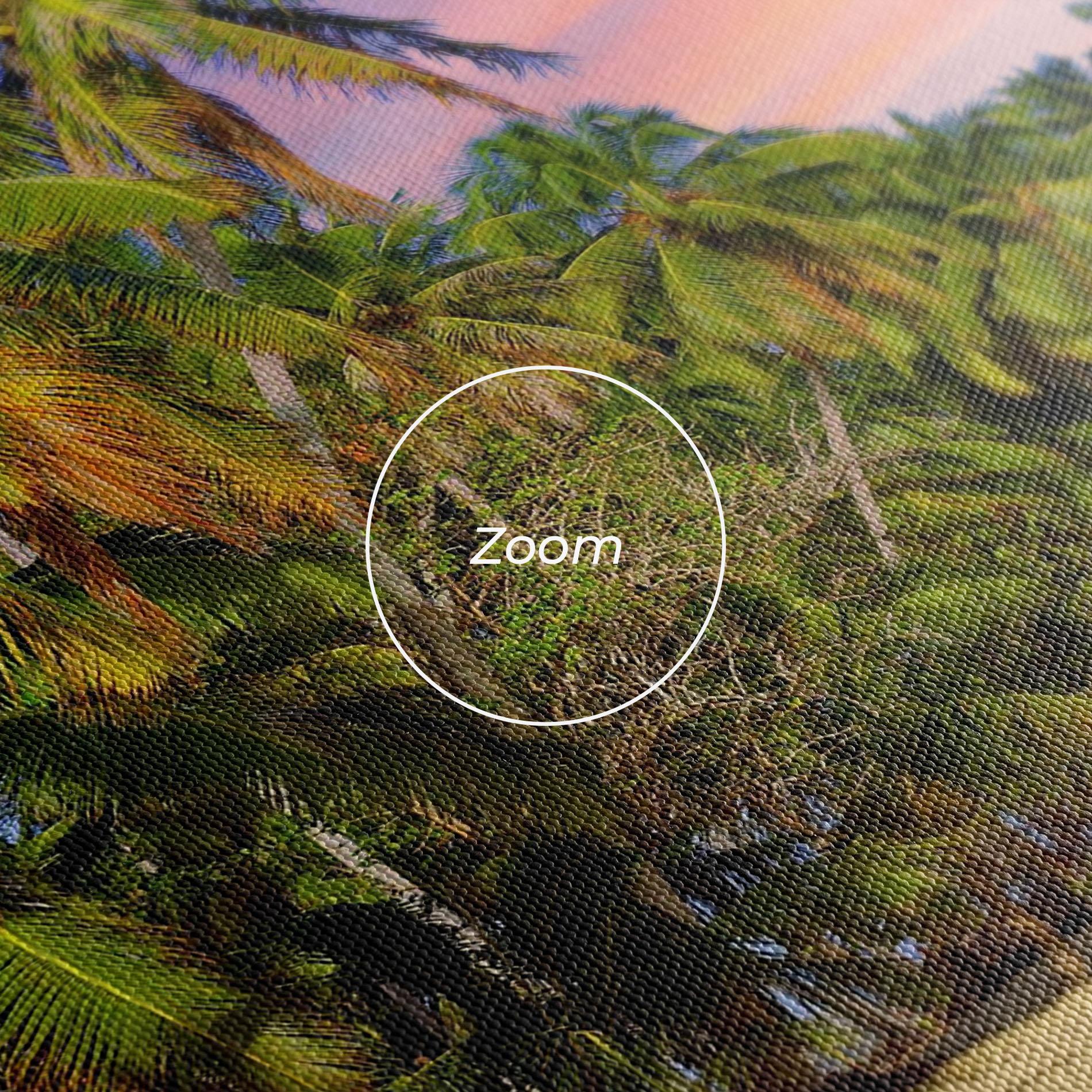 Tablou Canvas Coconut Tree Sunset mockup 3