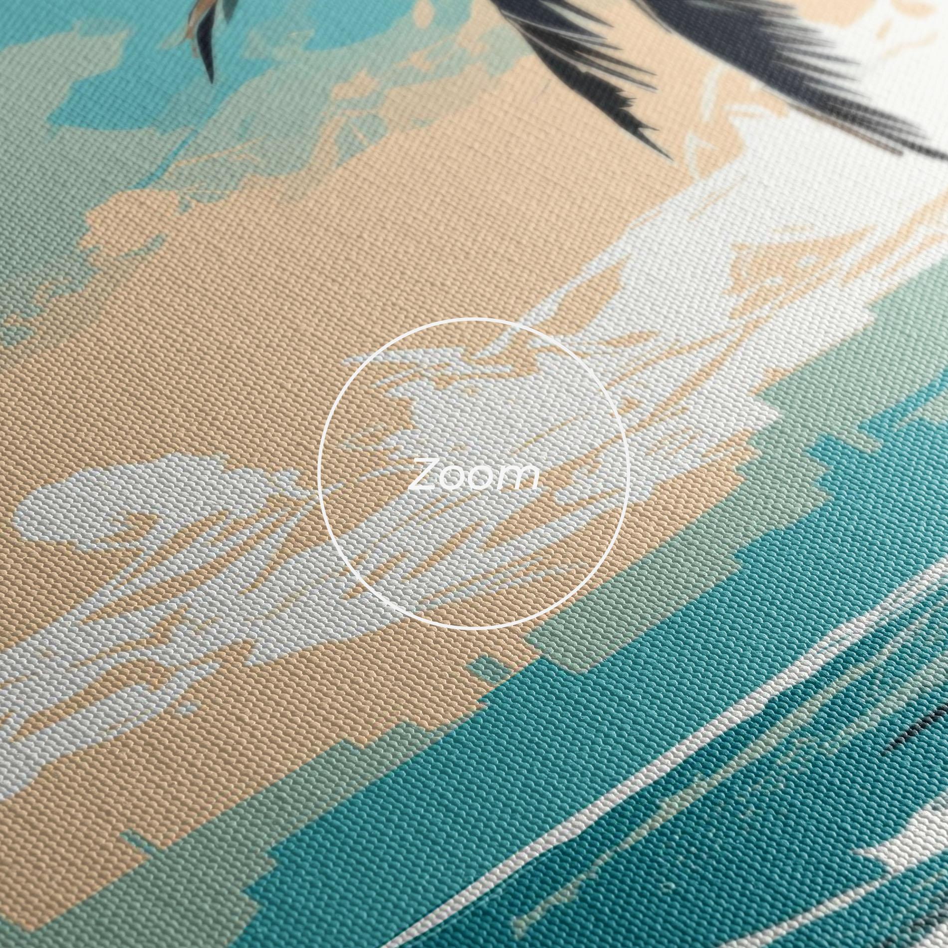 Tablou Canvas Cream Blue Beach mockup 3